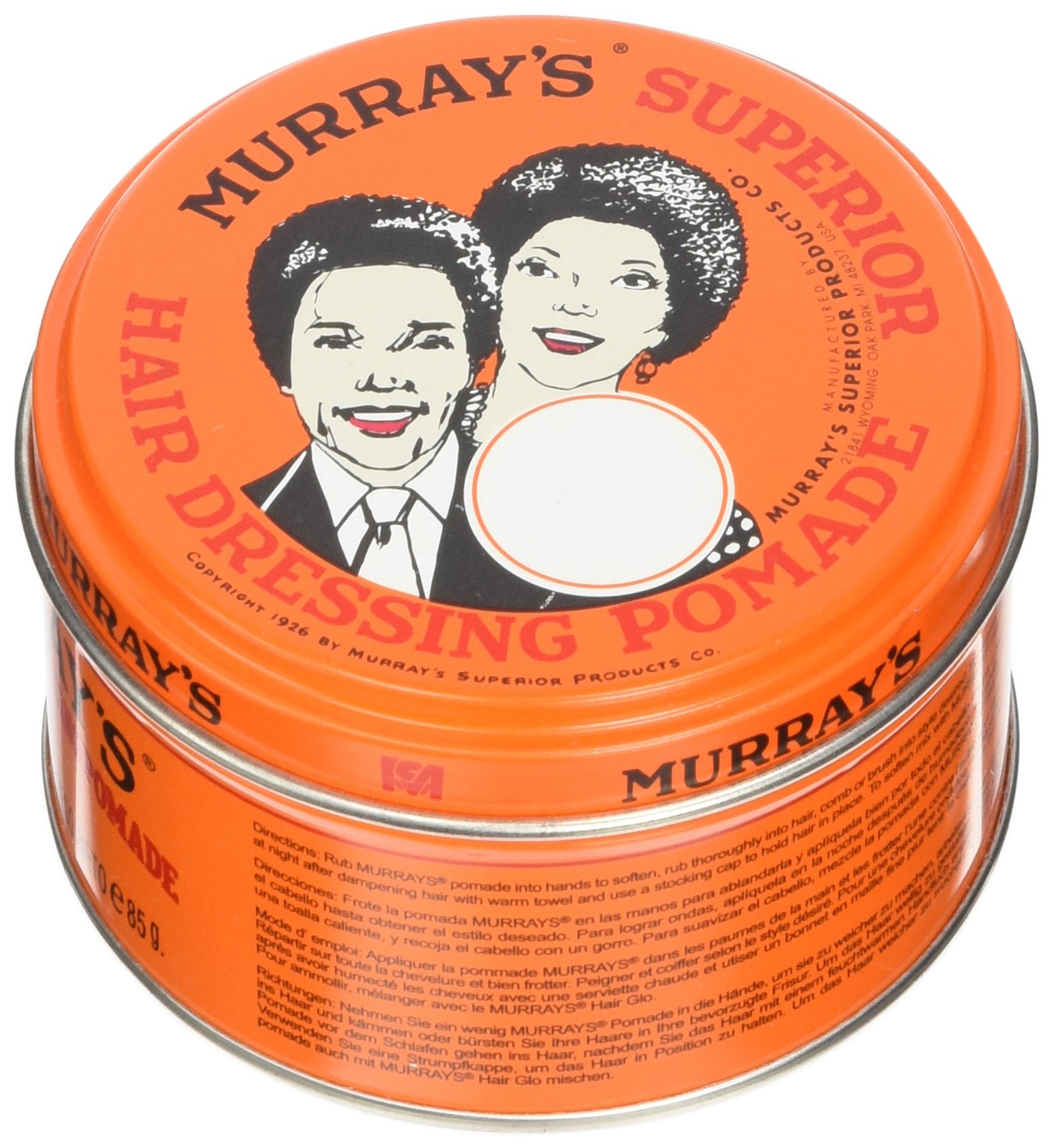Murray's Superior Shine Enhancing Texturizing Hair Dressing Pomade 3 oz - Thumbnail 3