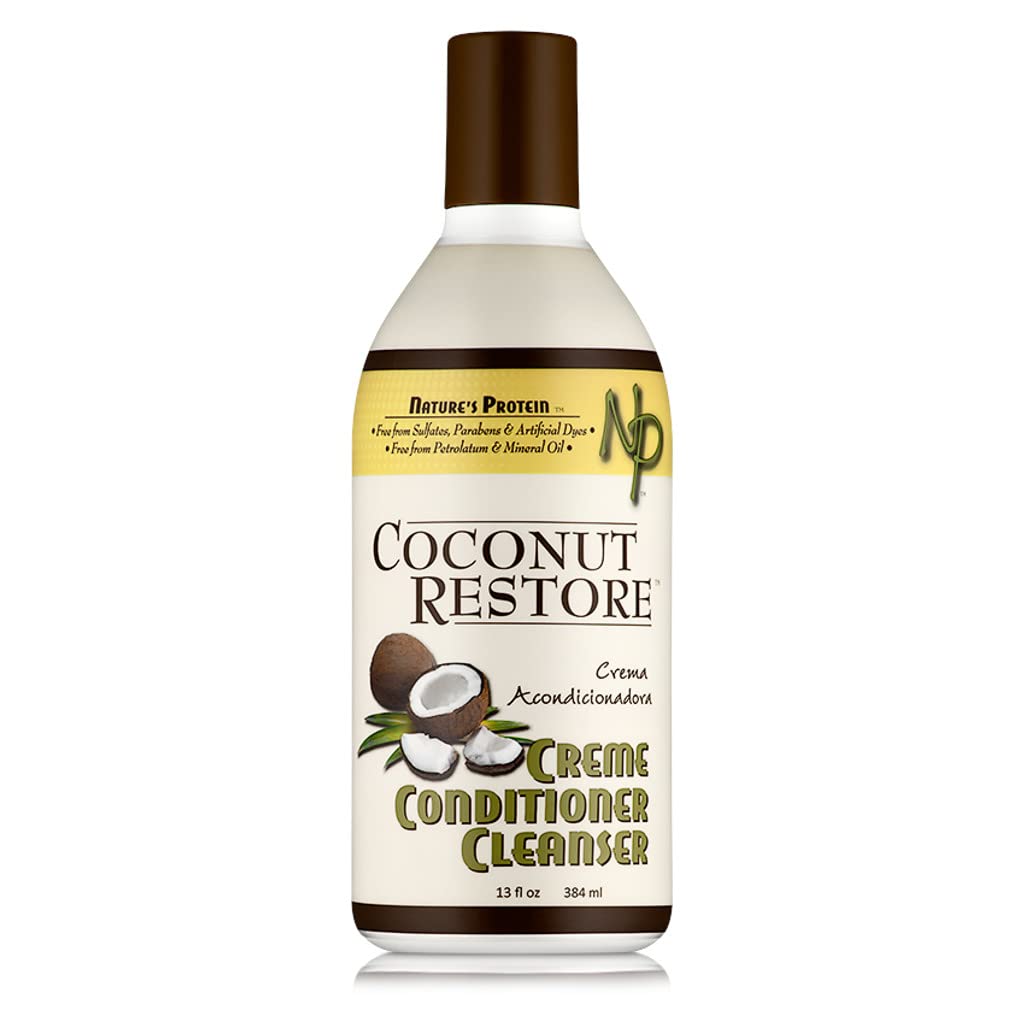 Nature's Protein Coconut Restore Creme Conditioner Cleanser 13 oz