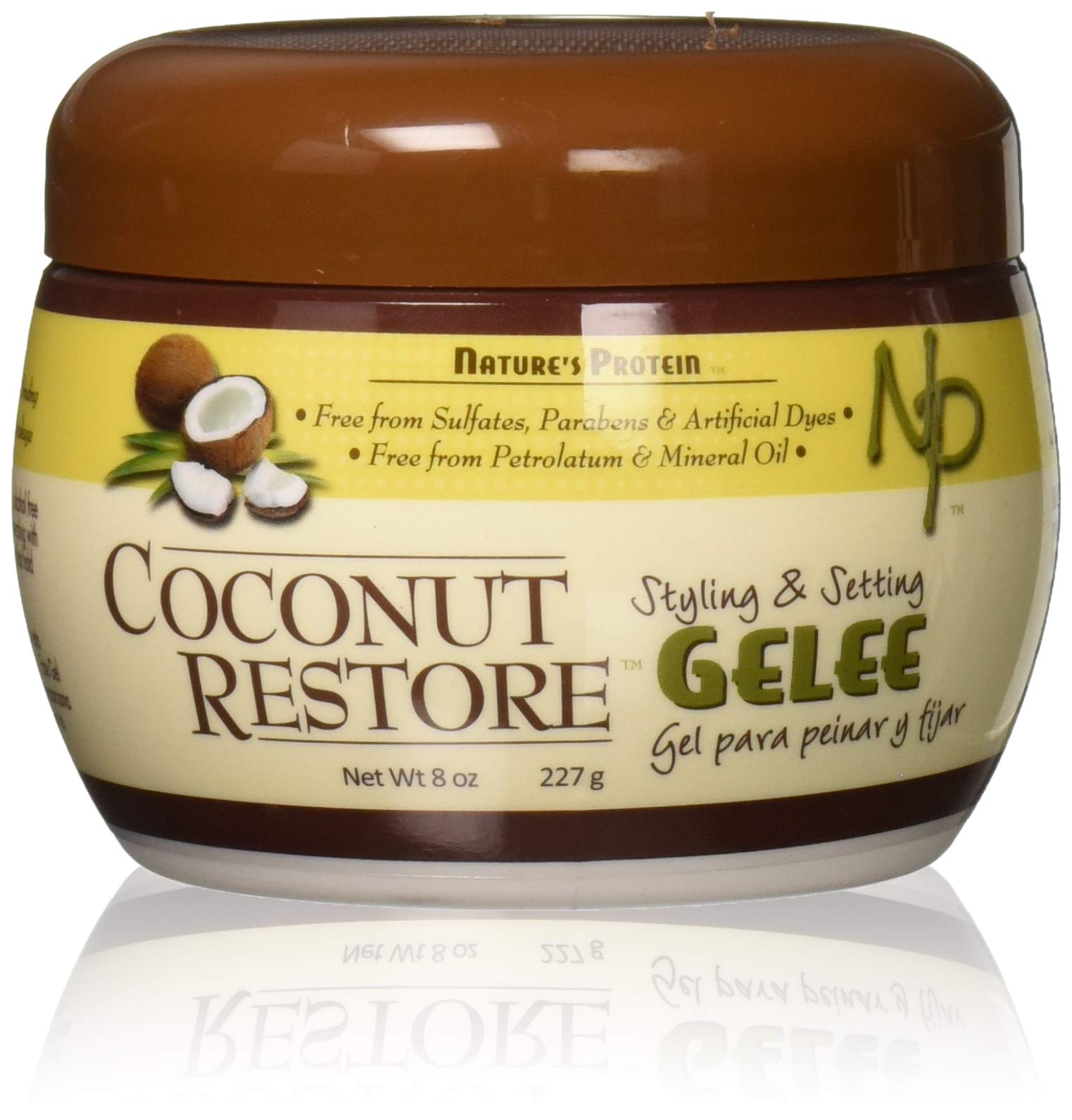 Nature's Protein Coconut Restore Styling Setting Gelee 8 oz (Set) - Thumbnail 3