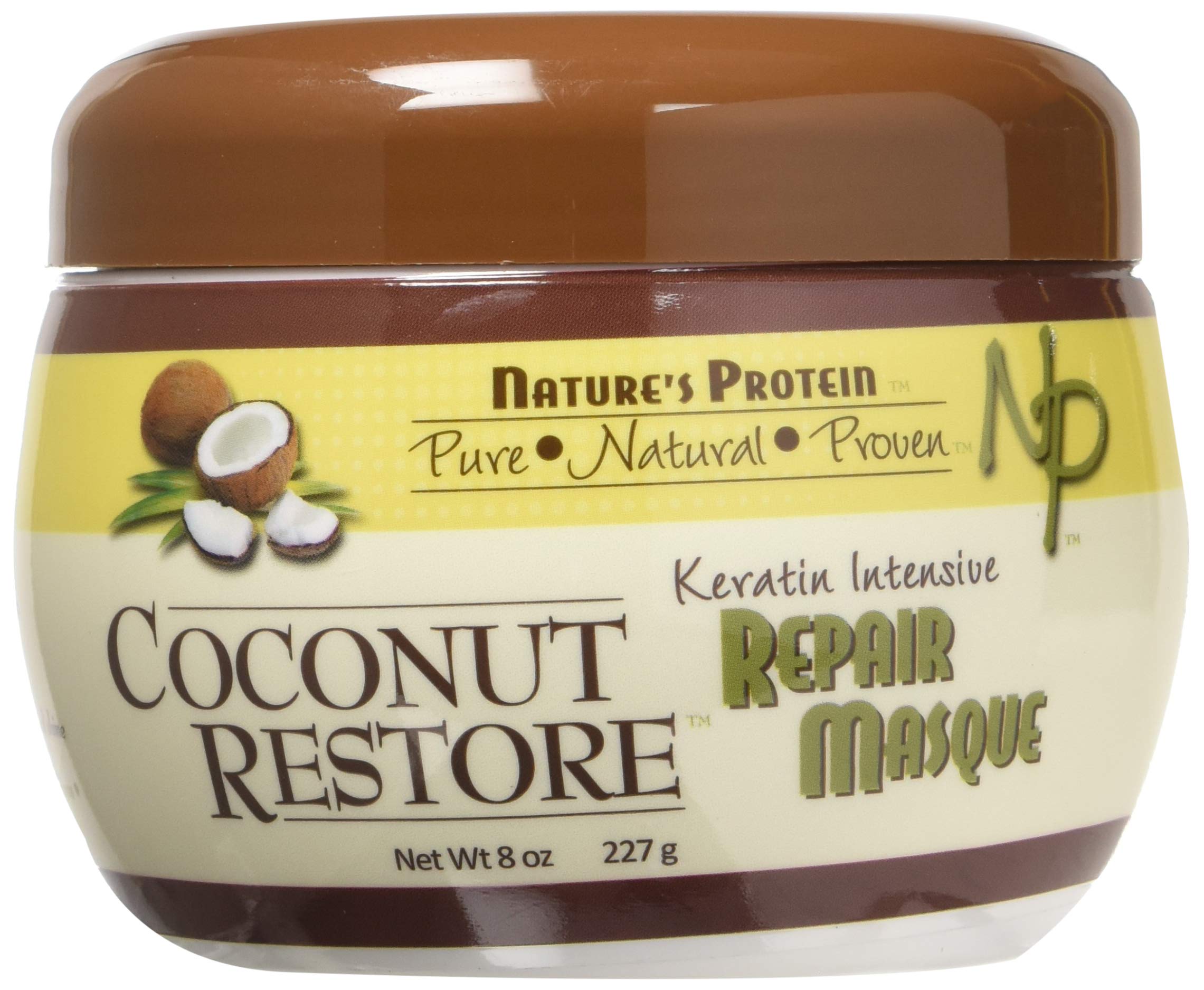 Nature's Protein Coconut Restore Keratin Intensive Repair Masque 8 oz