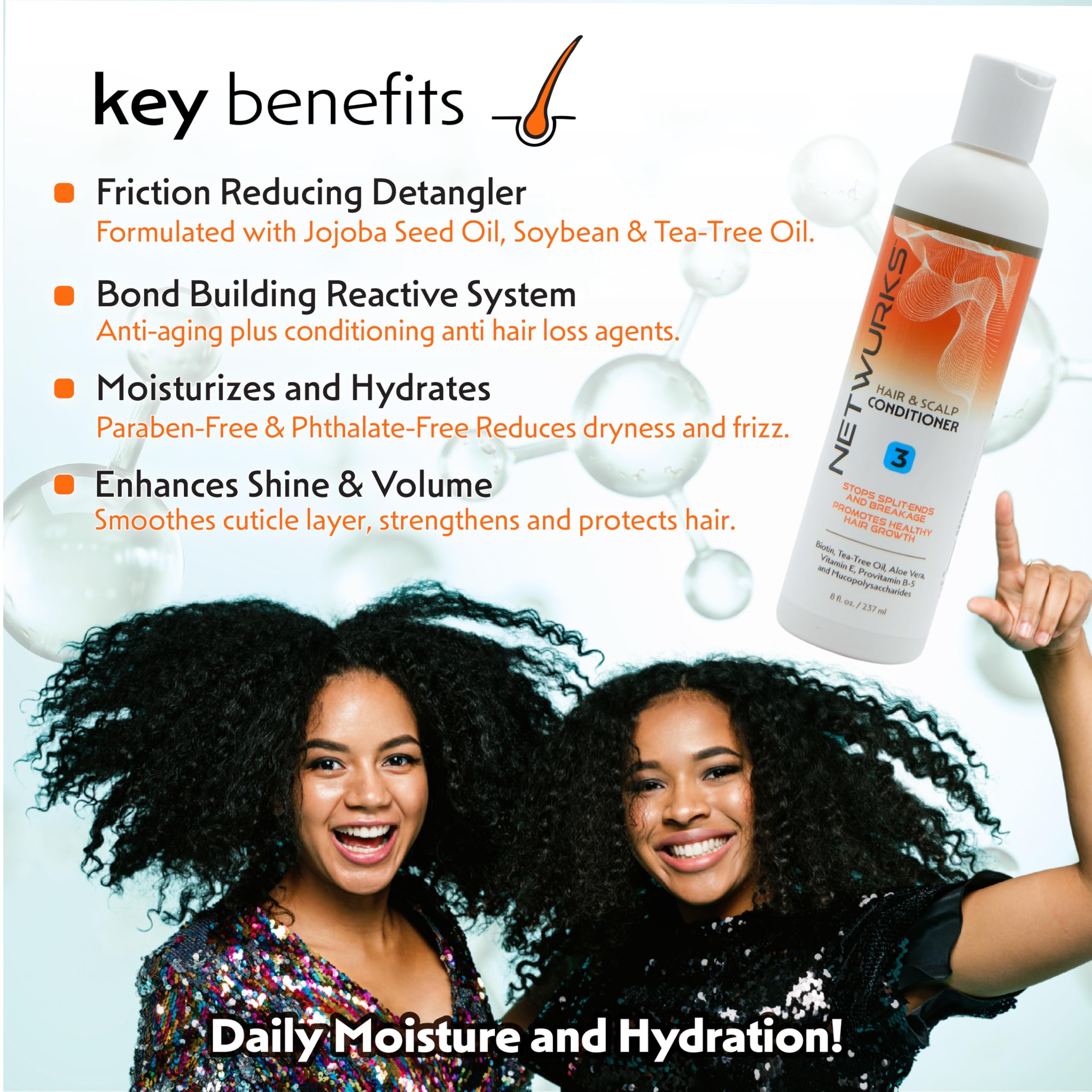 Netwurks Hair Scalp Conditioner | Moisturizes Hydrates Detangles Hair |