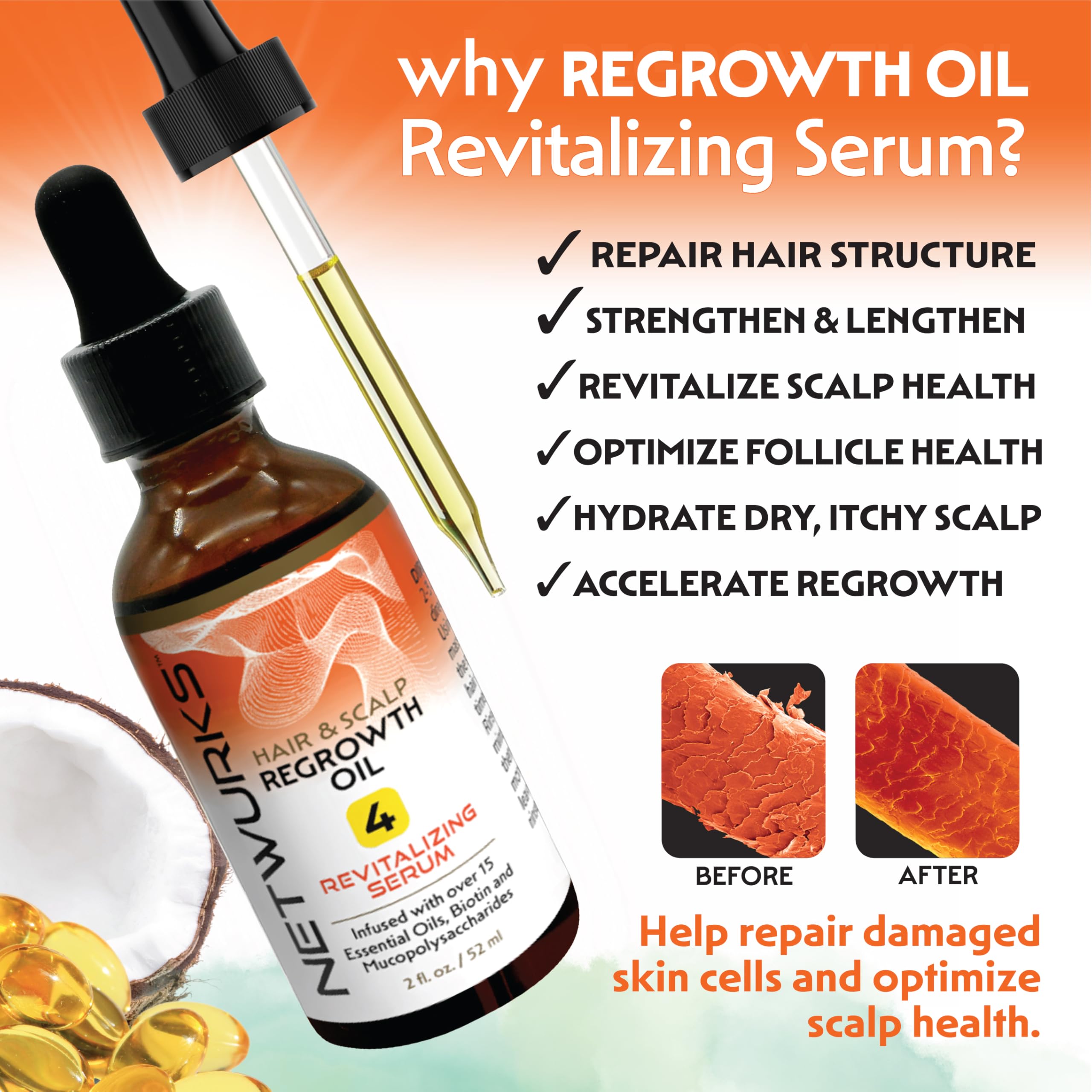 Netwurks Revitalizing Oil 2 oz - Thumbnail 2