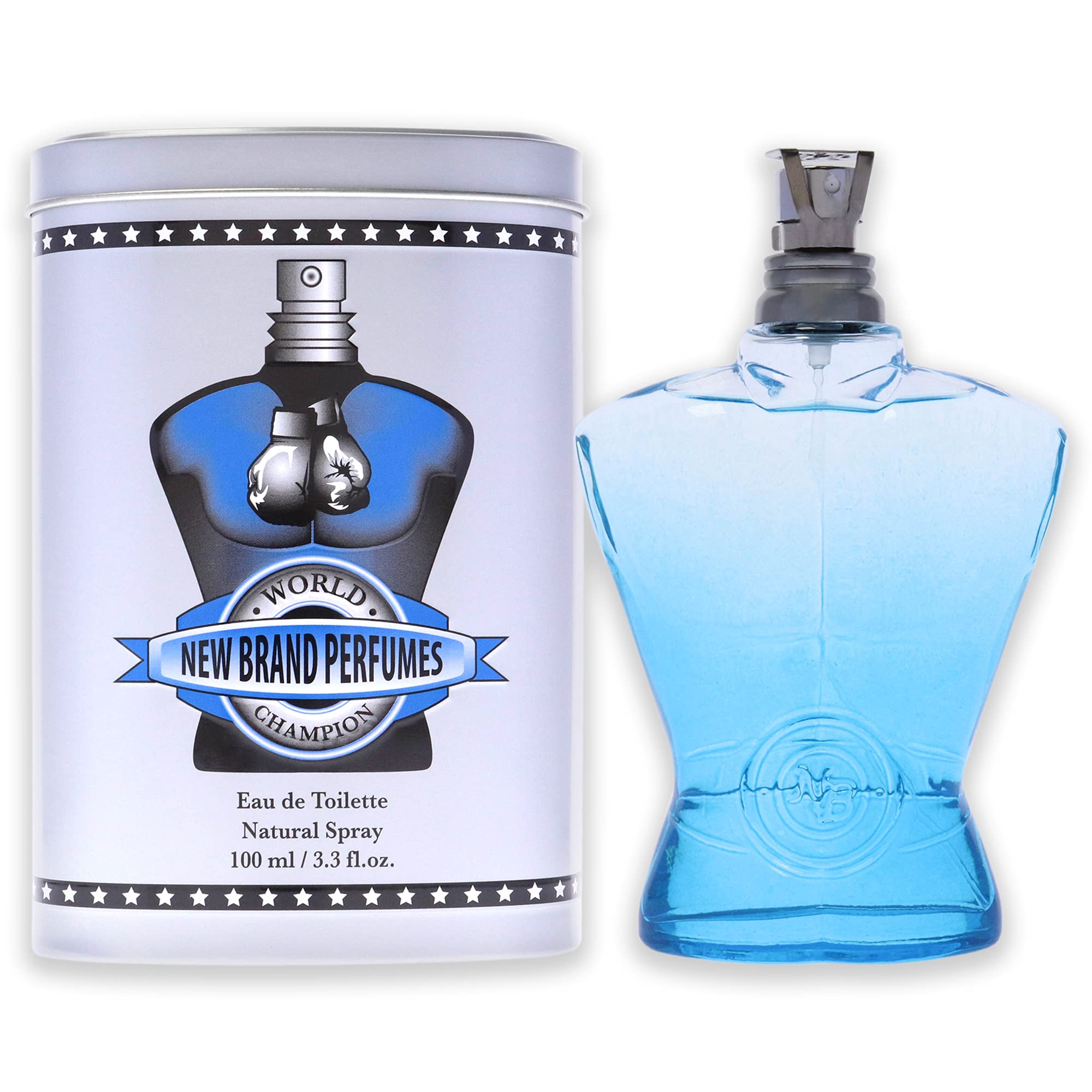 NEW BRAND WORLD CHAMPION BLUE(M)EDT SP 3.3oz(LI FREE)