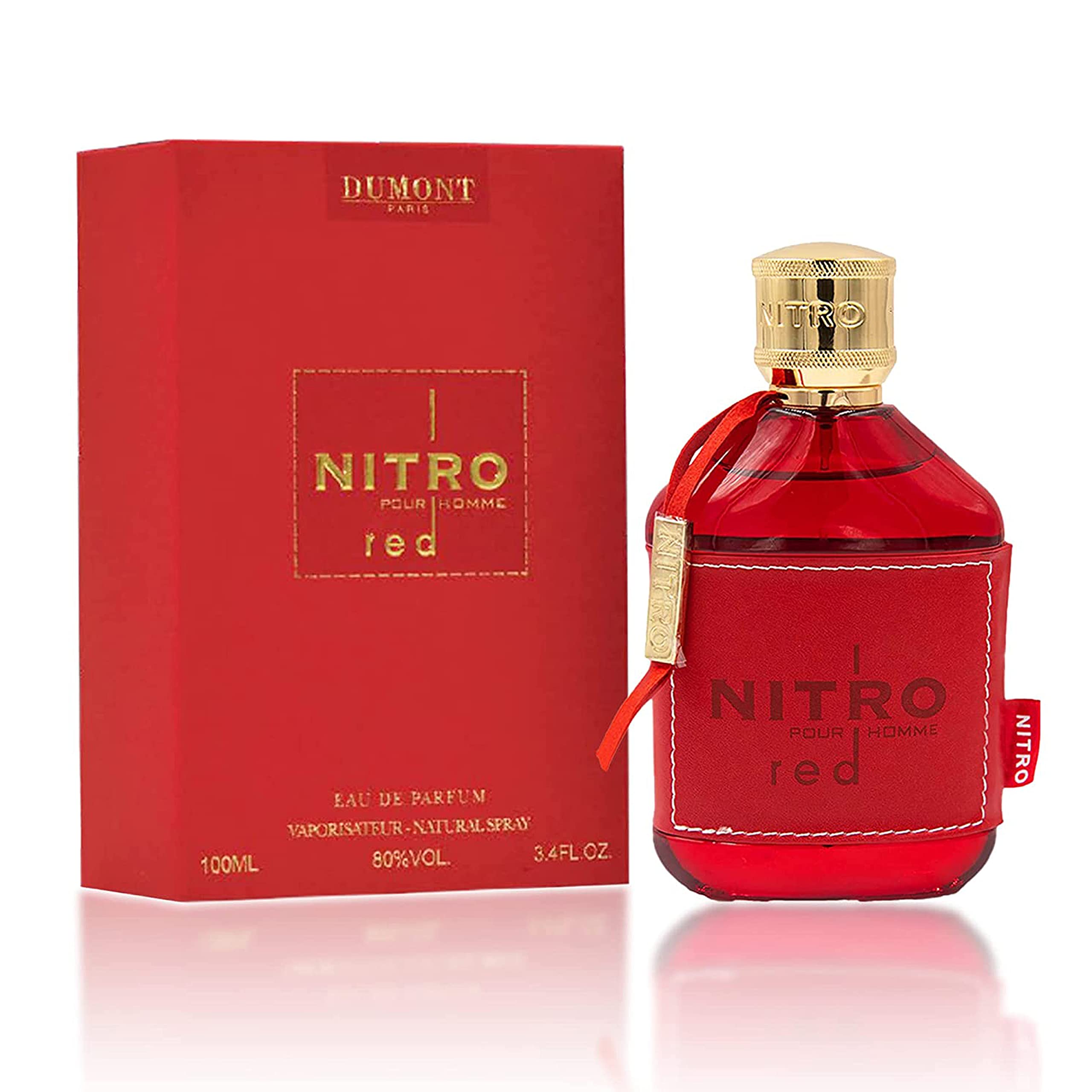 Dumont Nitro Red Luxury Fruit Woody Floral Masculine Cologne Mist Body for Him