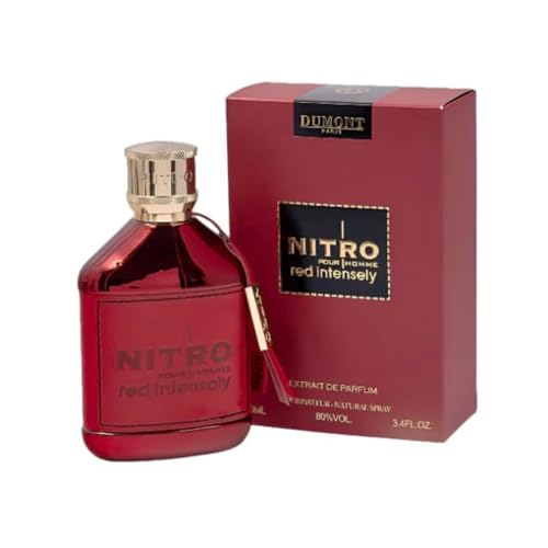 Dumont Nitro Red Intensely 3.4 Fl Oz Extrait de Parfum Aquatic Woody Rich - Thumbnail 3