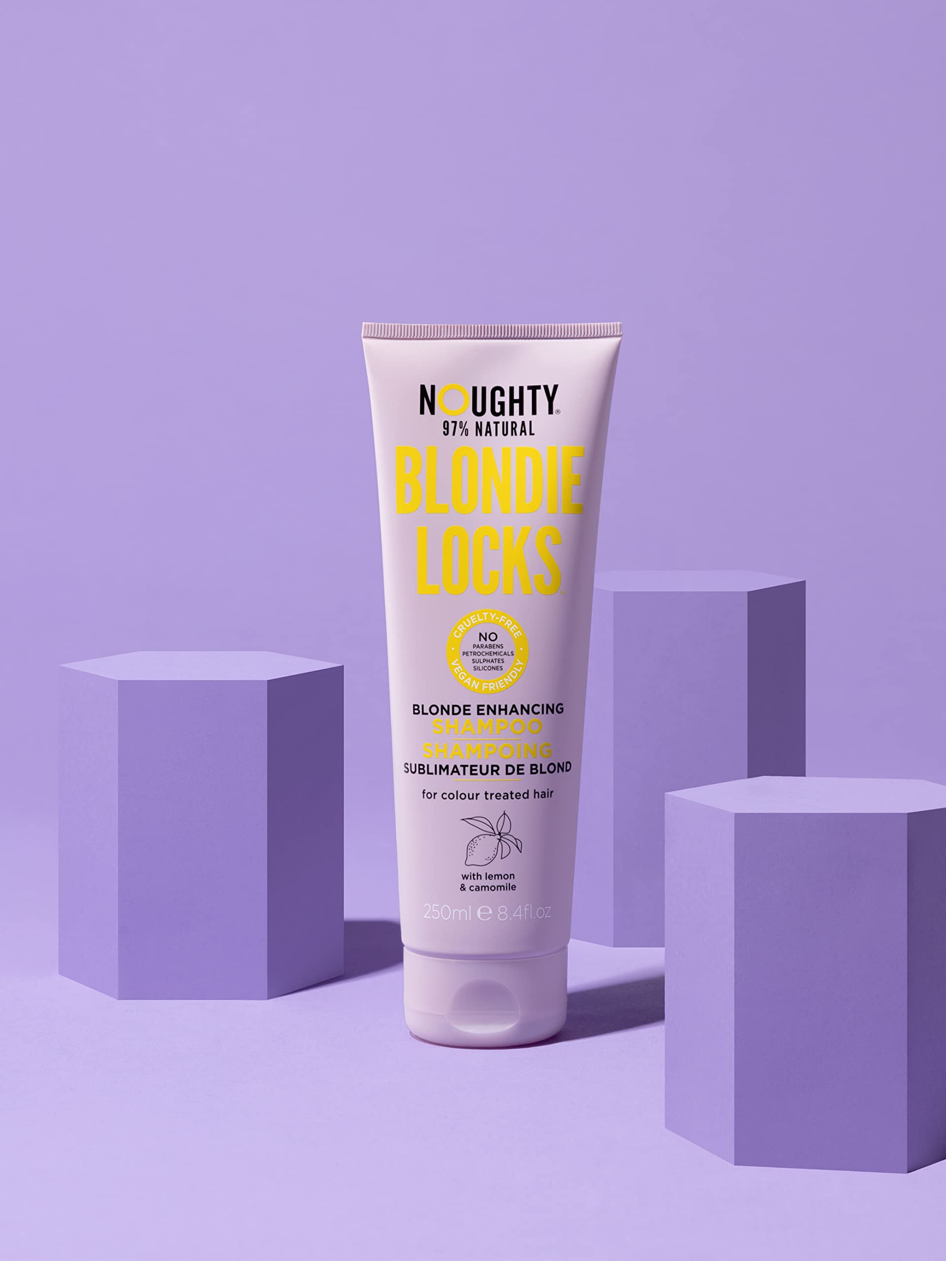 Noughty Blondie Locks Blonde Enhancing Shampoo Vegan 97% Natural Sulfate Free - Thumbnail 2