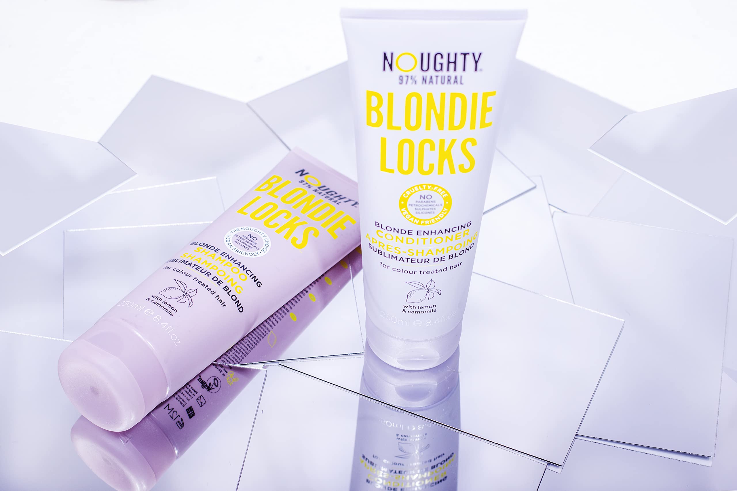 Noughty Blondie Locks Blonde Enhancing Shampoo Vegan 97% Natural Sulfate Free - Thumbnail 3