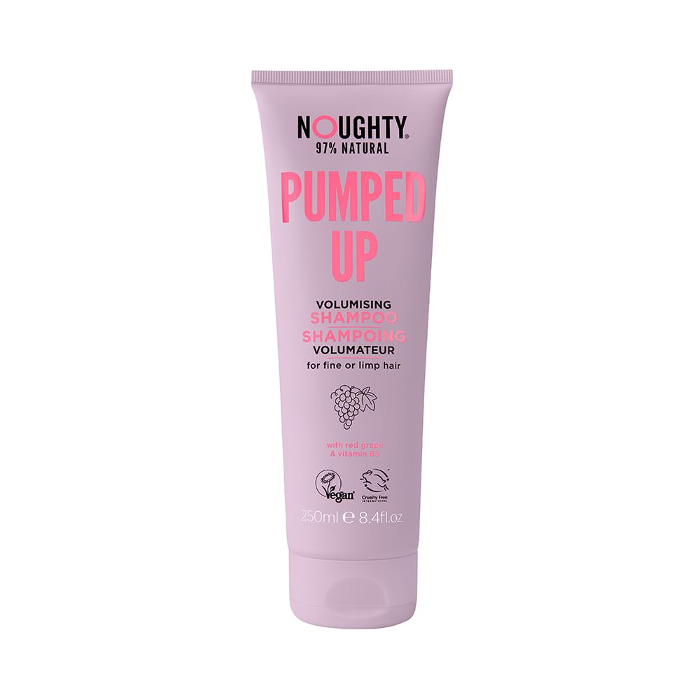 Noughty 97% Natural Pumped Up Volumising Shampoo To Gently Cleanse and Volumise