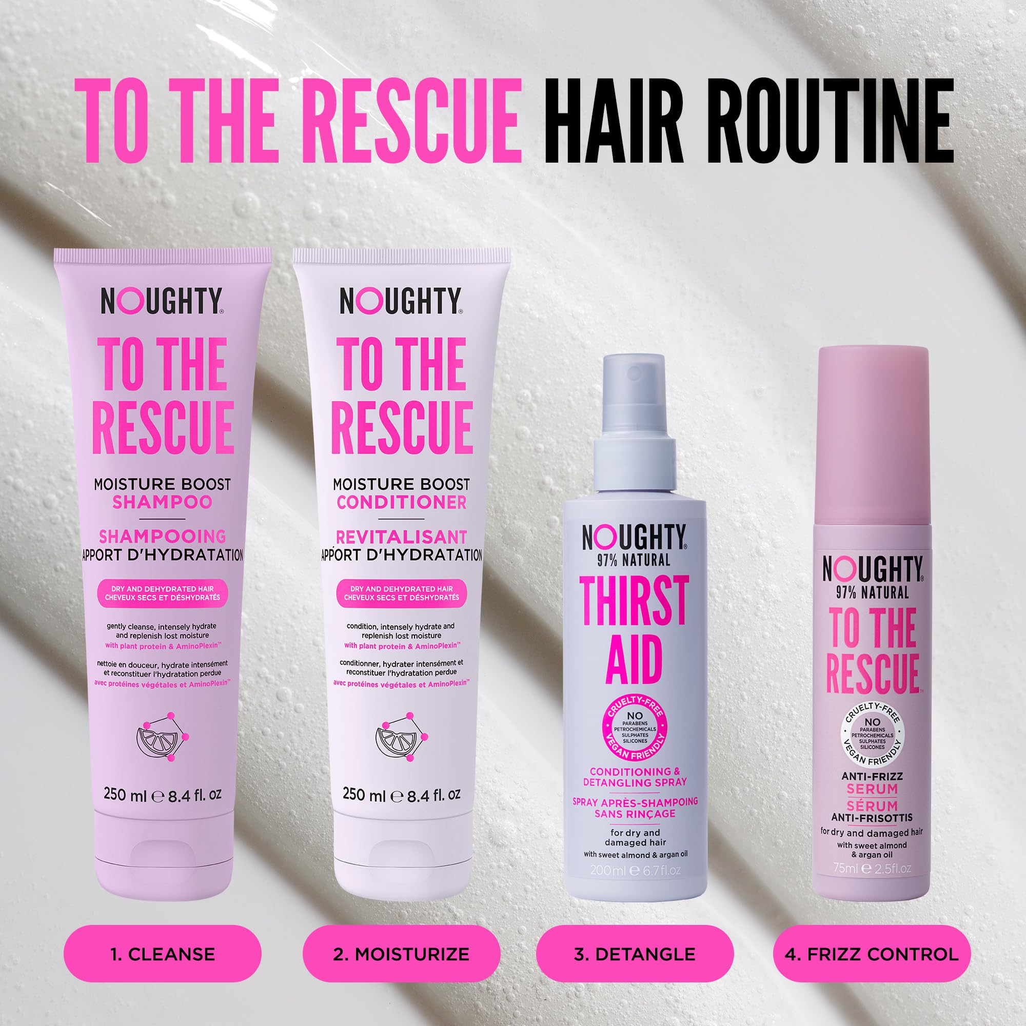 Noughty 97% Natural Thirst Aid Conditioning and Detangling Leave In Hair