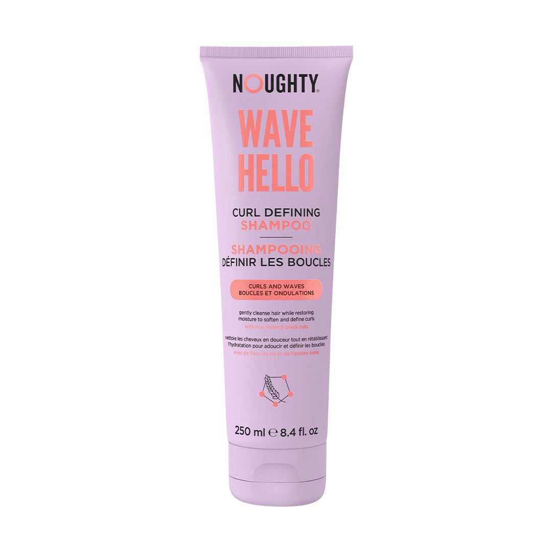 Noughty Wave Hello Curl Defining Shampoo 97% Natural Vitamin Rich Formula for