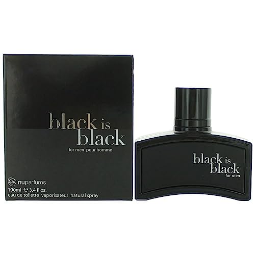 Nuparfums Black Is Black Sprau For Men EDT 3.4 oz - Thumbnail 2