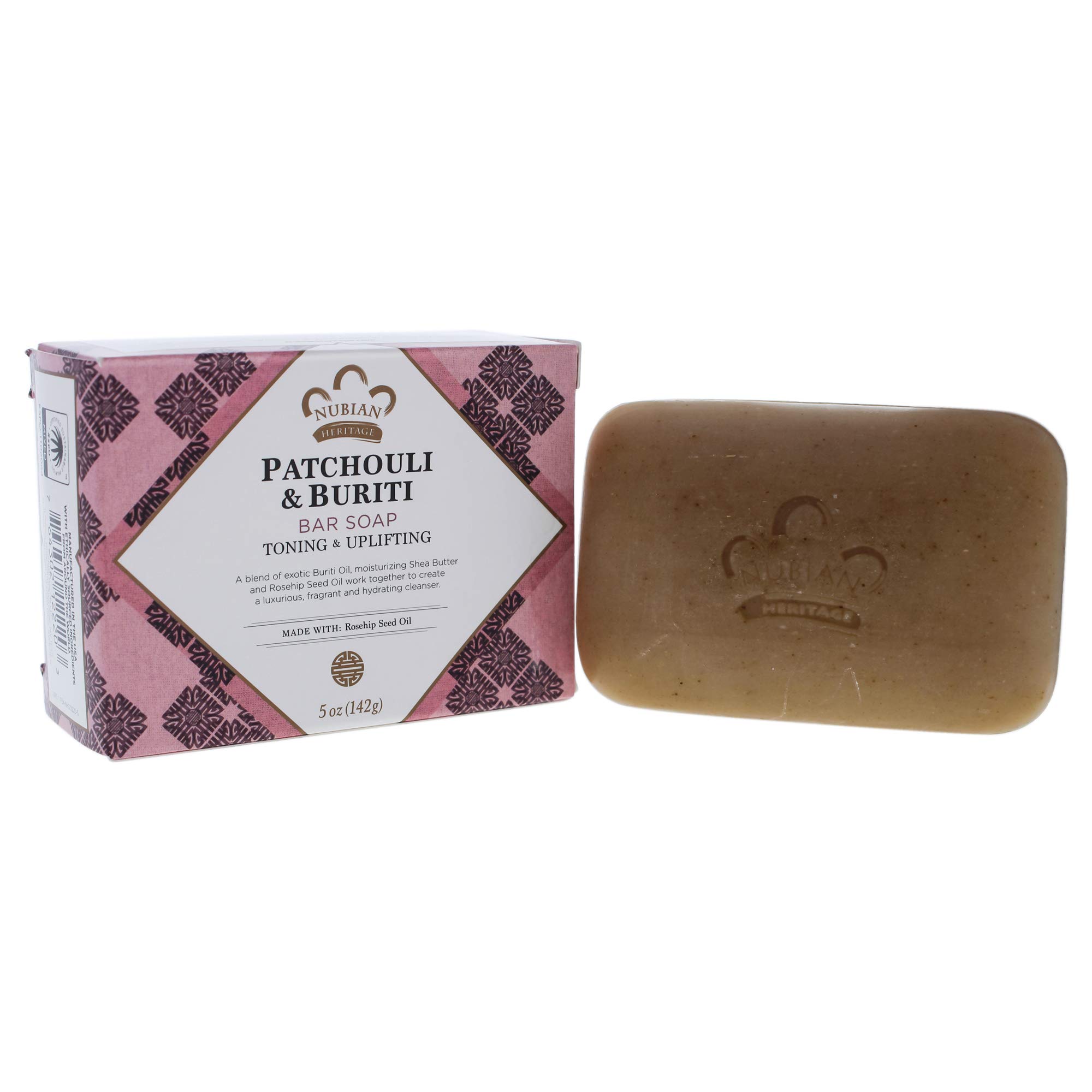 Nubian Heritage Patchouli Buriti Bar Soap 5 oz - Thumbnail 3