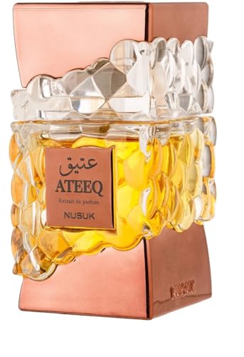 Nusuk Ateeq Aromatic Cinnamon Honey Tobacco Tonka Musk Extrait de Parfum Long - Thumbnail 2