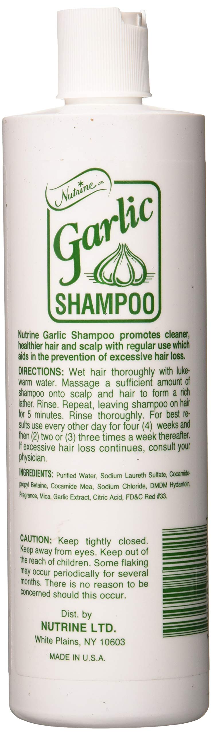 Nutrine Garlic Shampoo . Unscented 16 oz - Thumbnail 2