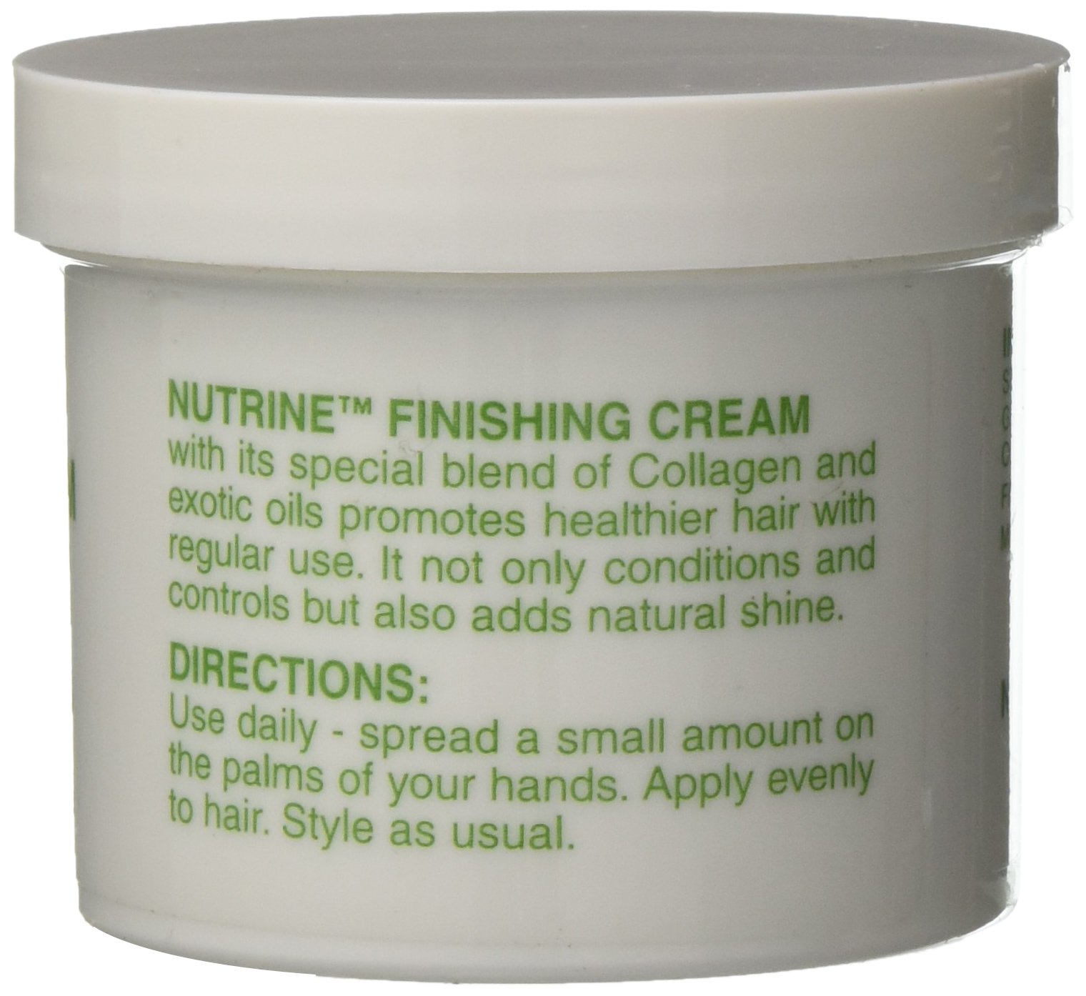 Nutrine Olive Oil Finishing Hair Cream for Perms 4 oz