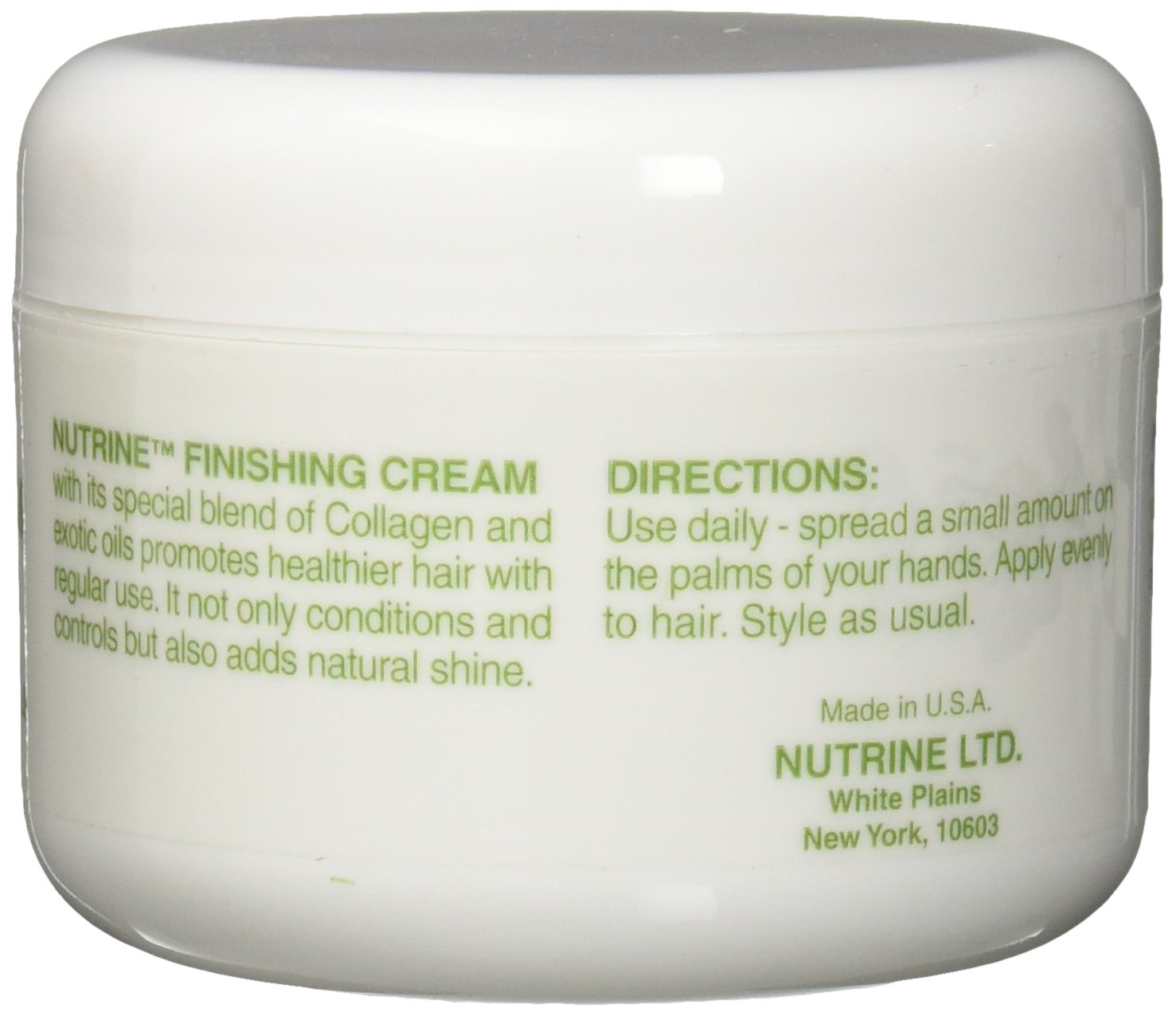 Nutrine Finishing Cream Olive Oil Jar for Perms 8 oz - Thumbnail 3