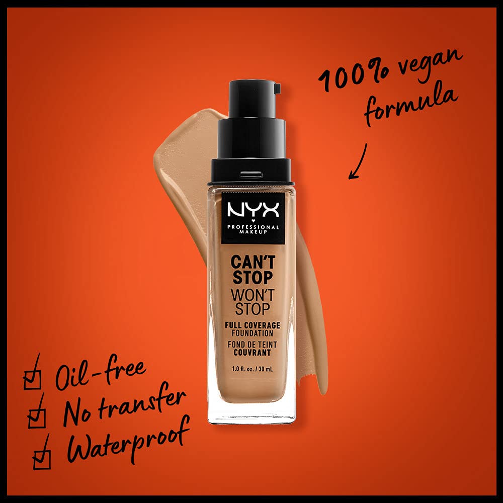 (6-pack) NYX Can'T Stop Won'T Stop Full Coverage Foundation Assorted - Thumbnail 2