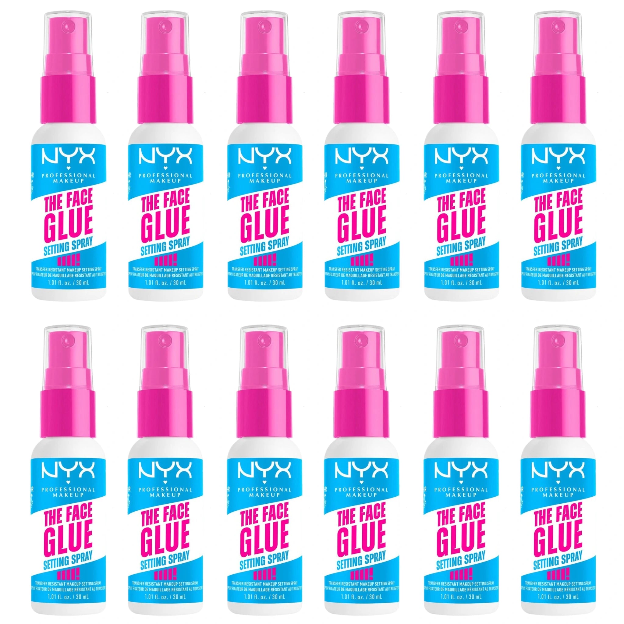 (12-pack) NYX The Face Glue Setting Spray (Set)