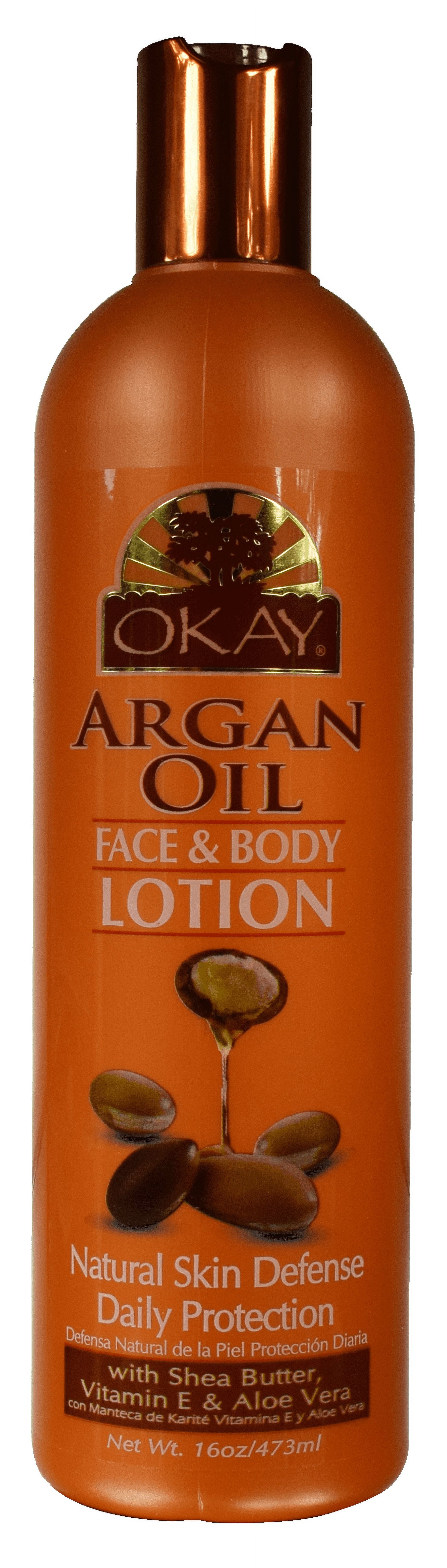 Okay Argan Oil Face Body Lotion 16 oz