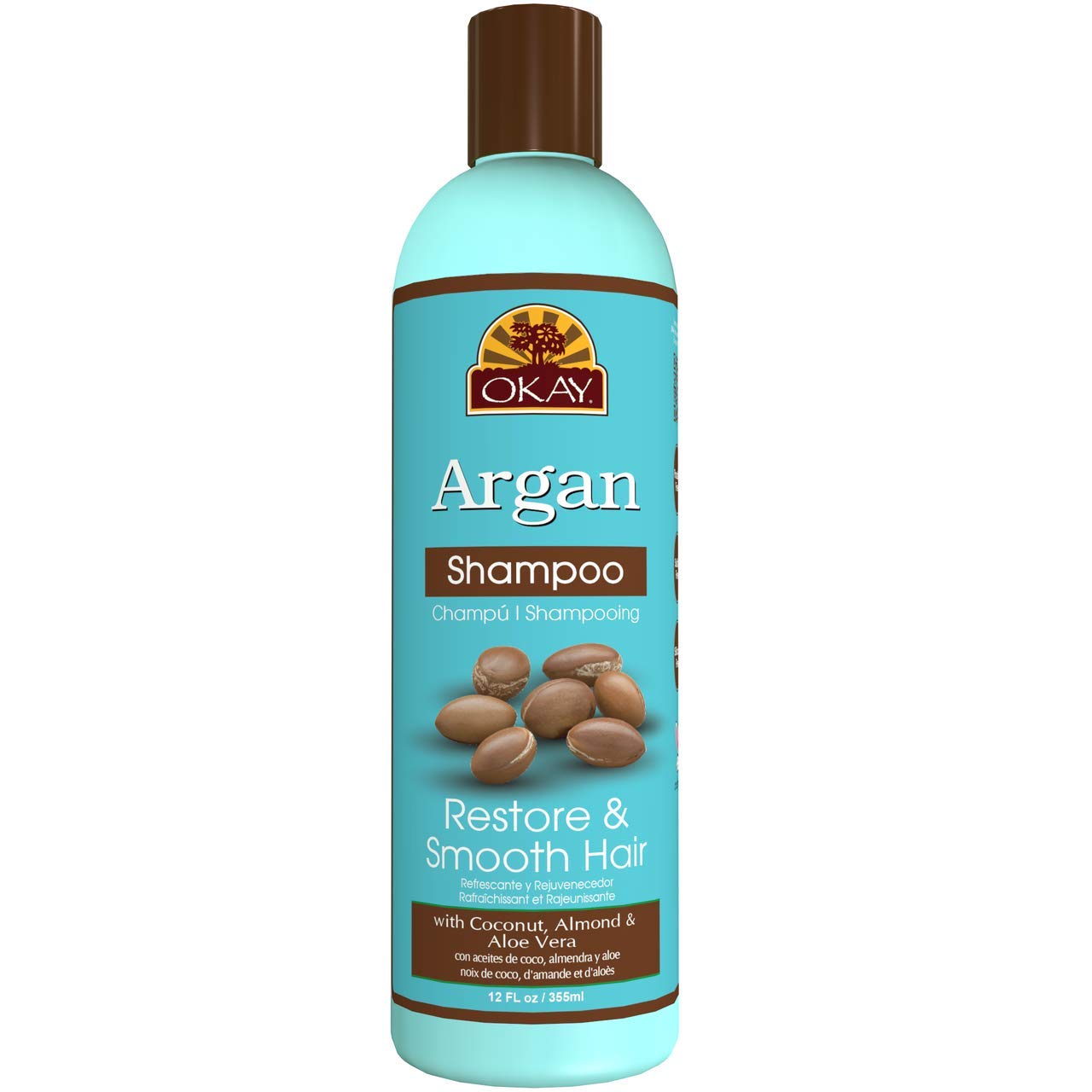 Okay | Argan Shampoo | for All Hair Types Textures | Restore Hydrate and Smooth - Thumbnail 2