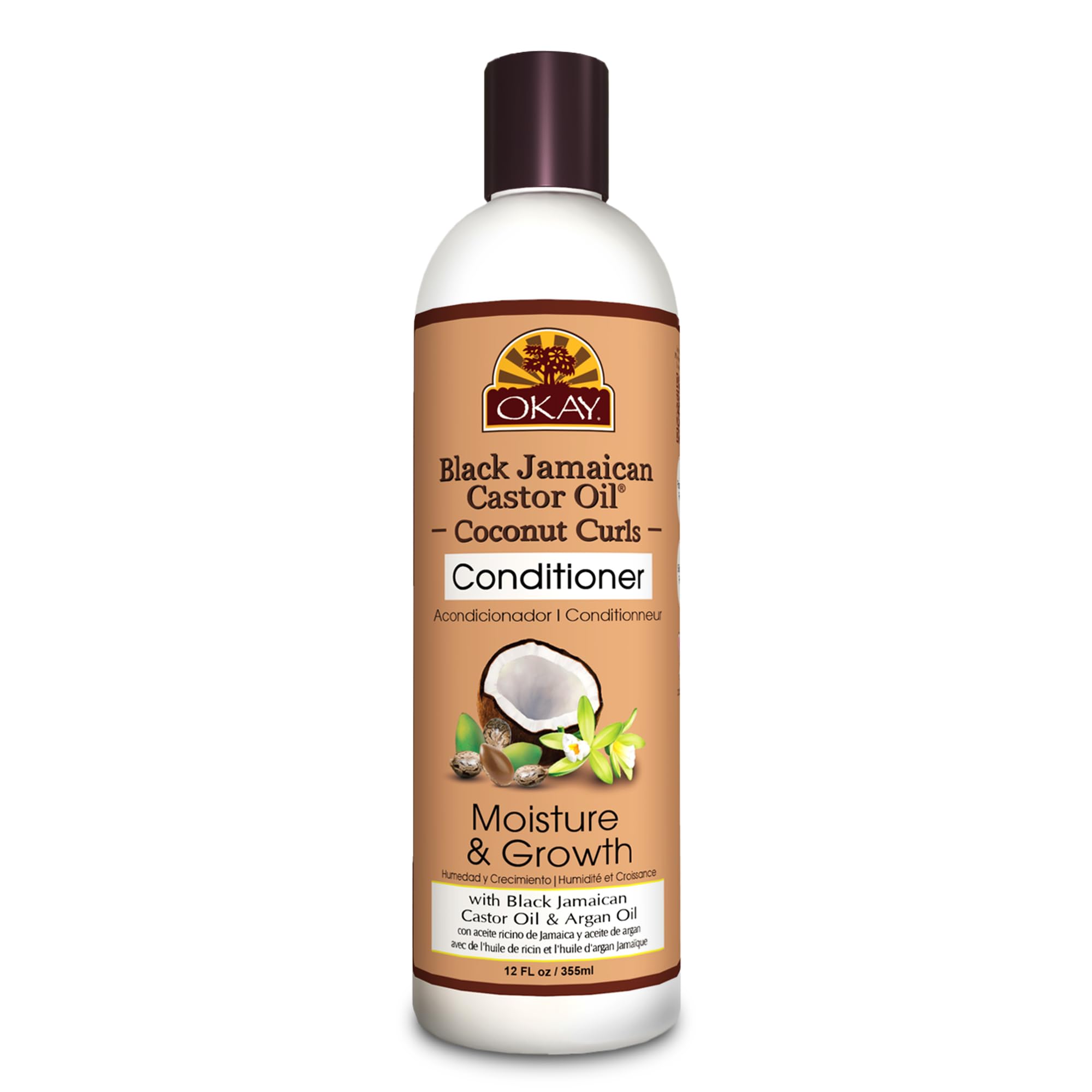 Okay Black Jamaican Castor Oil Coconut Curls Conditioner / 355 ml (12 oz)