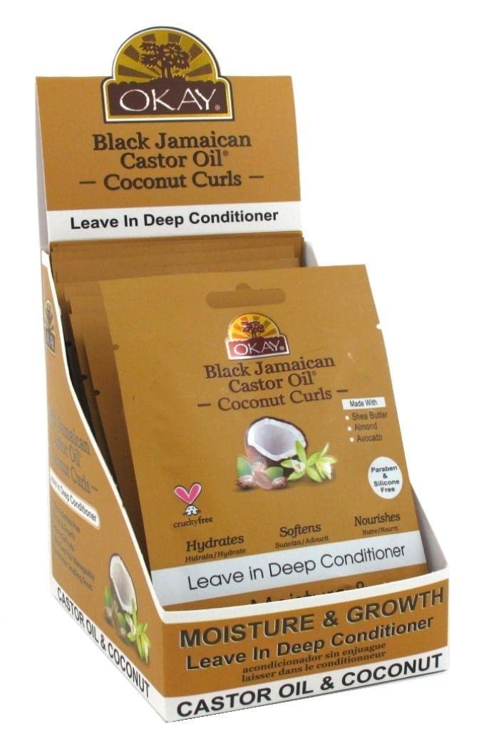 Okay Leave In Deep Cond Pks Castor Oil + Coconut - Thumbnail 3