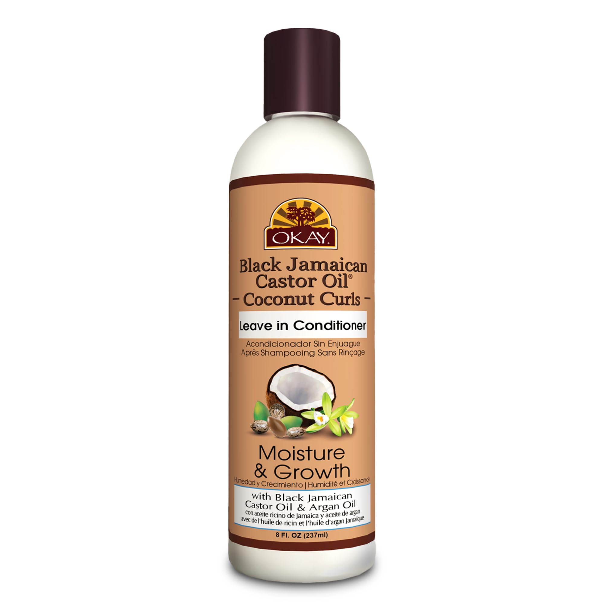 Okay Pure Naturals Black Jamaican Castor Oil Coconut Curls Leave In Conditioner