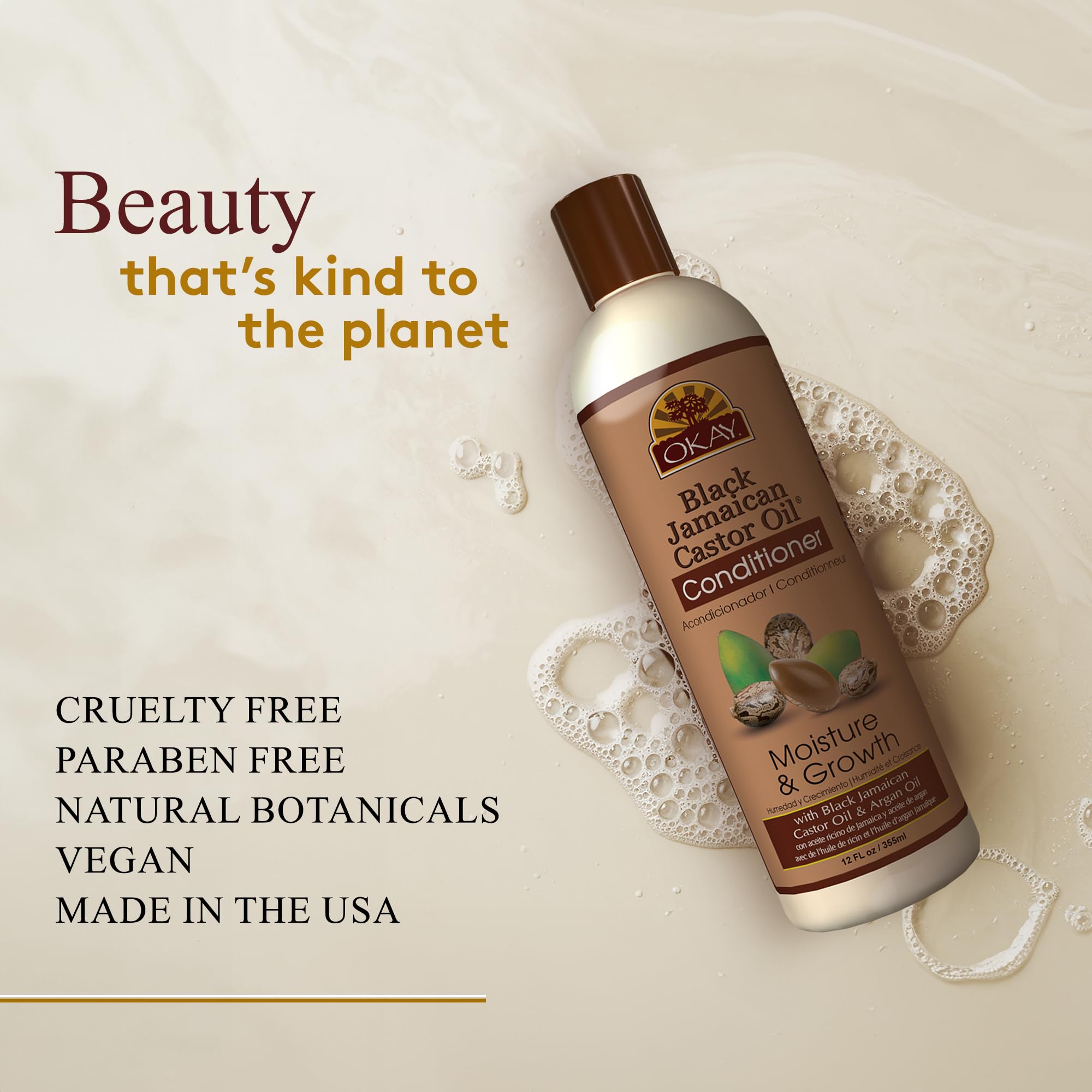 Okay Black Jamaican Castor Oil Conditioner Jamaican Black Castor Oil - Thumbnail 3