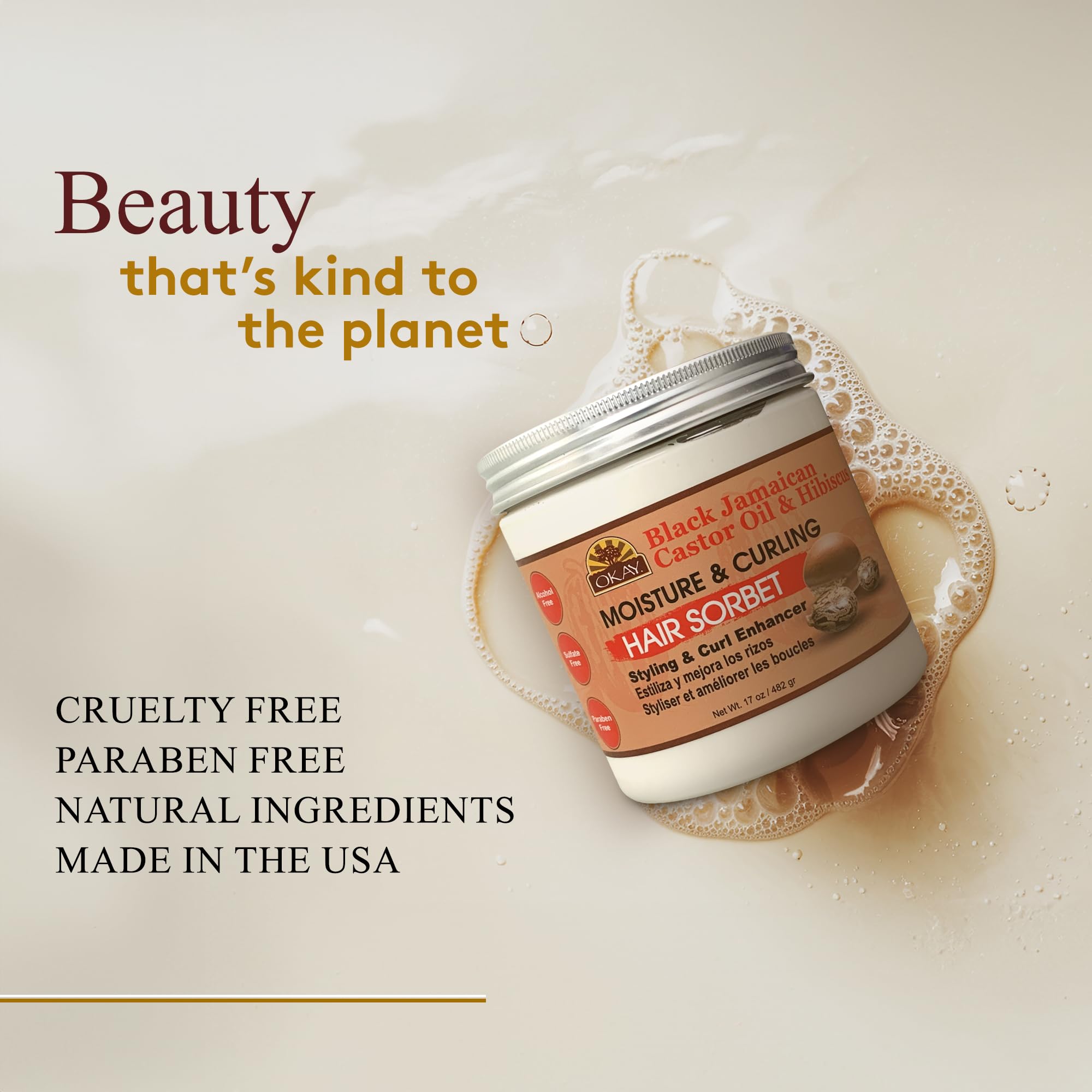 Okay Bjco Curl Hair Sorbet 17 oz - Thumbnail 3