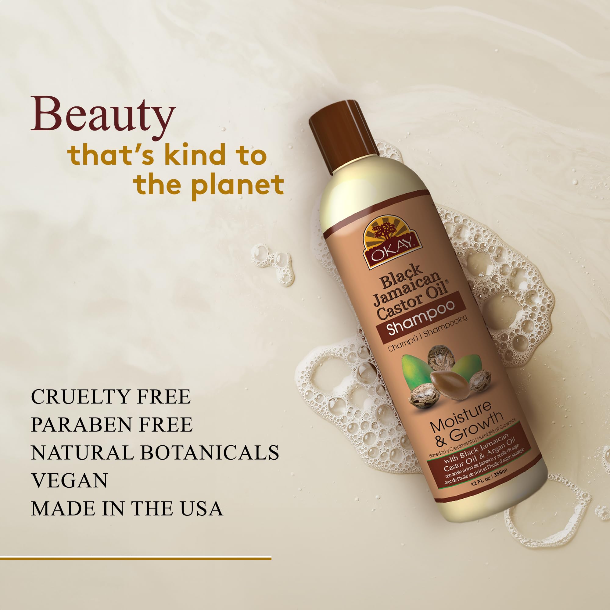 Okay Black Jamaican Castor Oil Shampoo Jamaican Castor Shampoo for Hair Health - Thumbnail 3