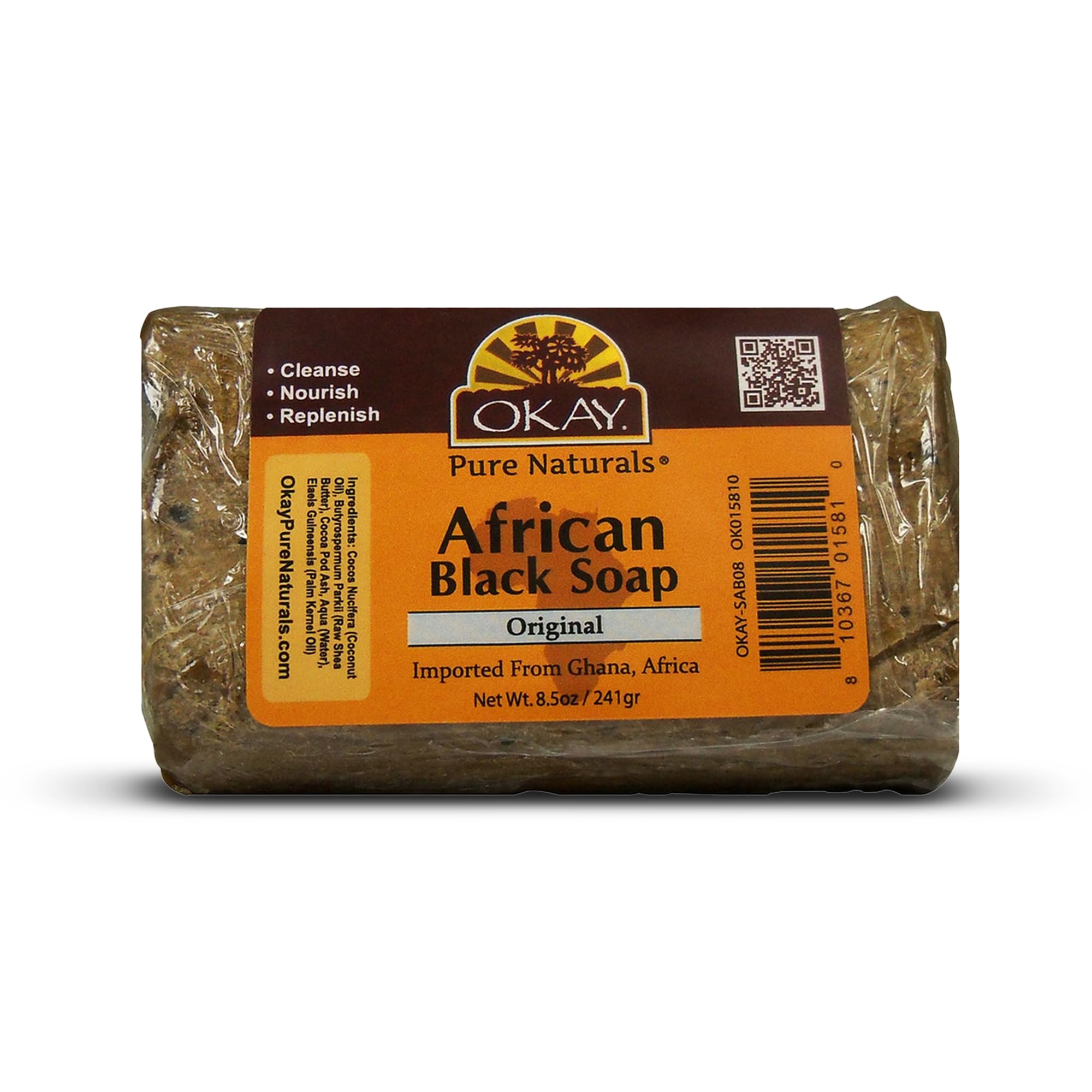 Okay African Black Soap Original 8.5 oz