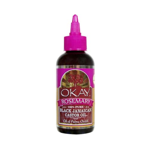 Okay Pure Naturals Black Jamaican Castor Oil With Rosemary / 188 ml (4 oz) - Thumbnail 3