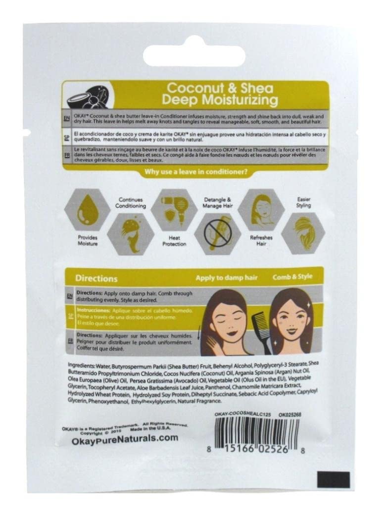 Okay Leave In Deep Conditioning Packettes Coconut and Shea Butter - Thumbnail 3