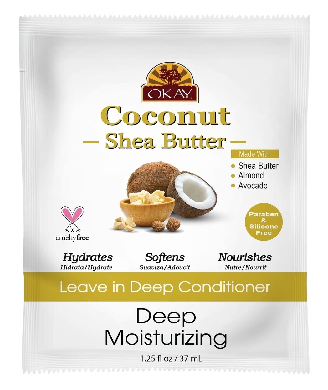 Okay Leave In Deep Conditioning Packettes Coconut and Shea Butter