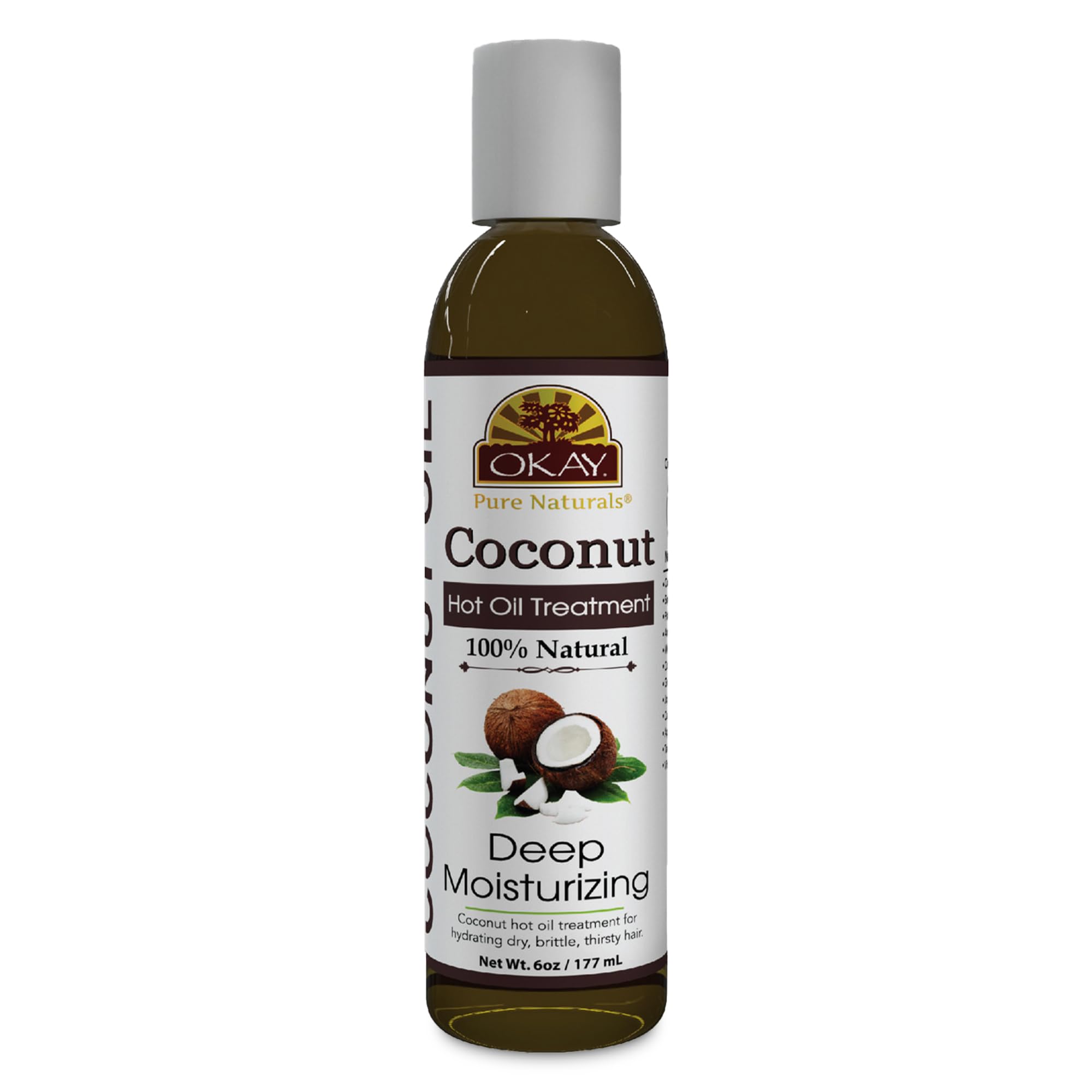 Okay | Coconut Hot Oil Treatment | for All Hair Types Textures | Deeply