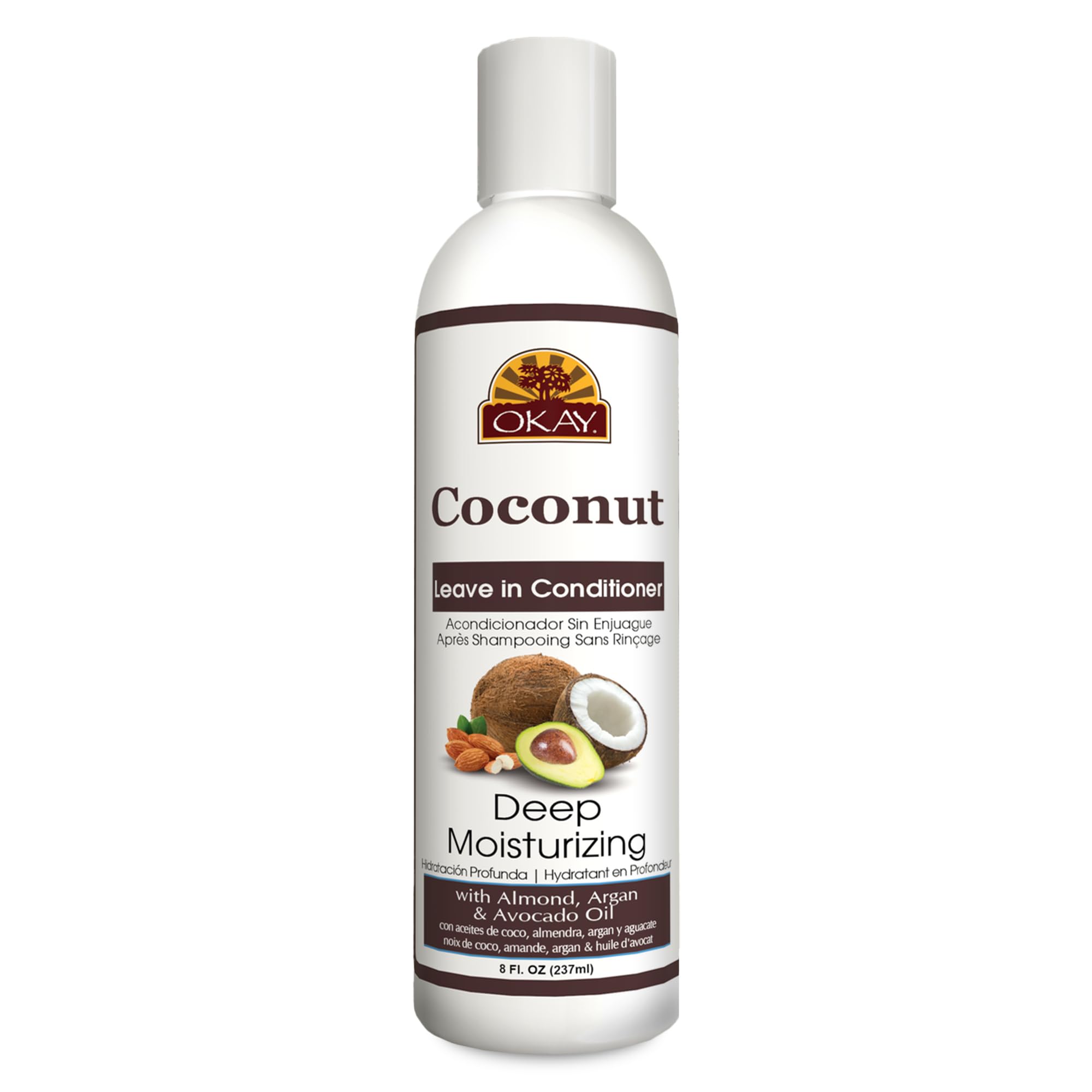 Okay Coconut Leave In Conditioner Hair Moisturizer and Men Contains Castor Seed