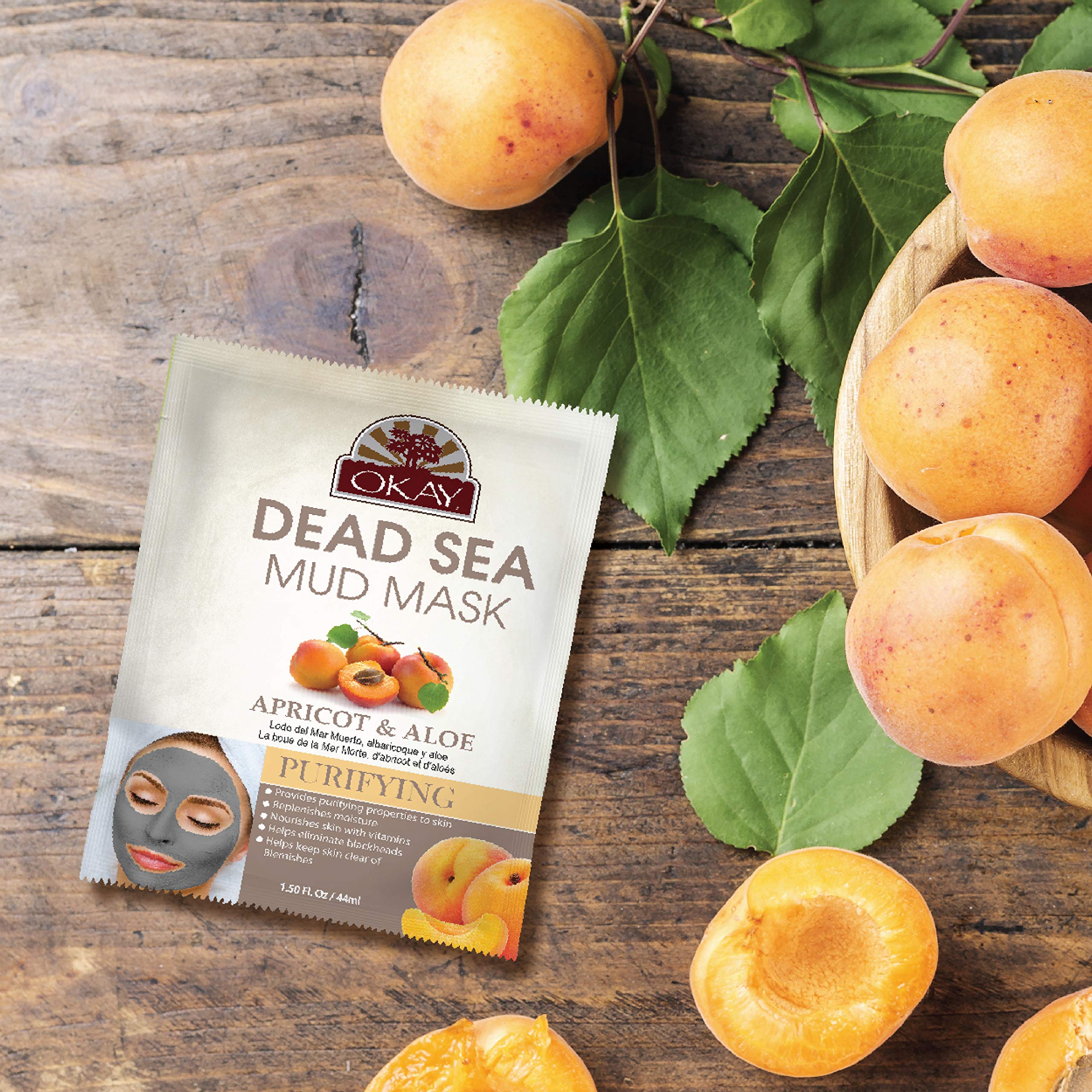 Okay Healing Clay Mask Apricot|provides Purifying Properties To - Thumbnail 2