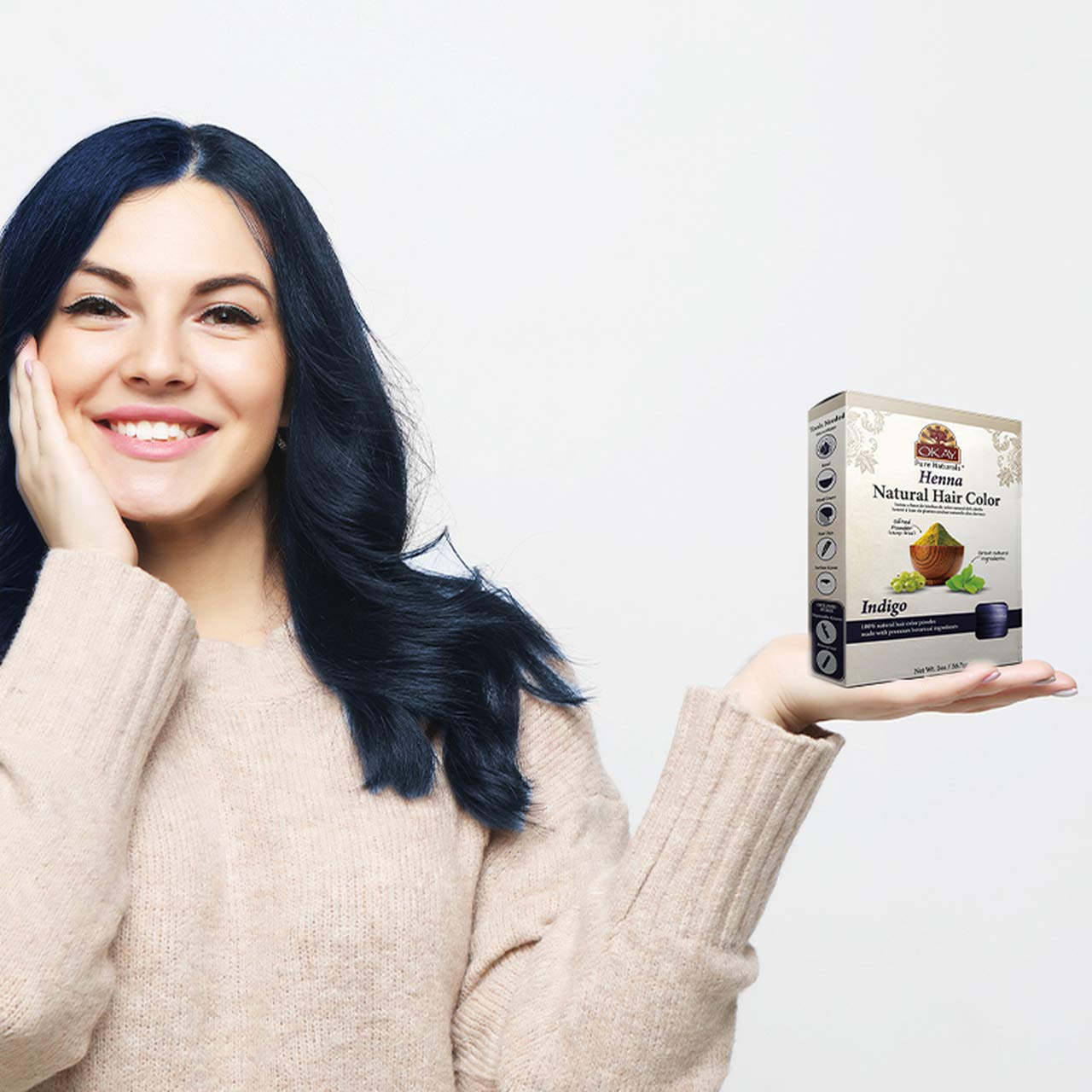Okay Henna Color Indigo 2 oz - Thumbnail 3