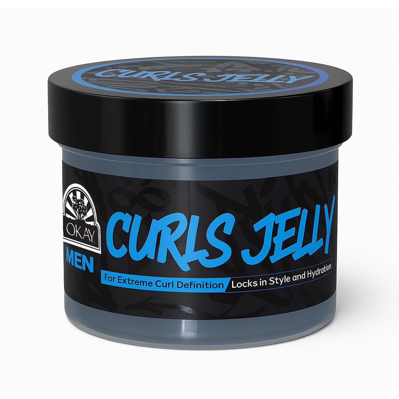 Okay Men’s Curls Jelly Curl Defining Gel Frizz Control Lightweight Long Lasting