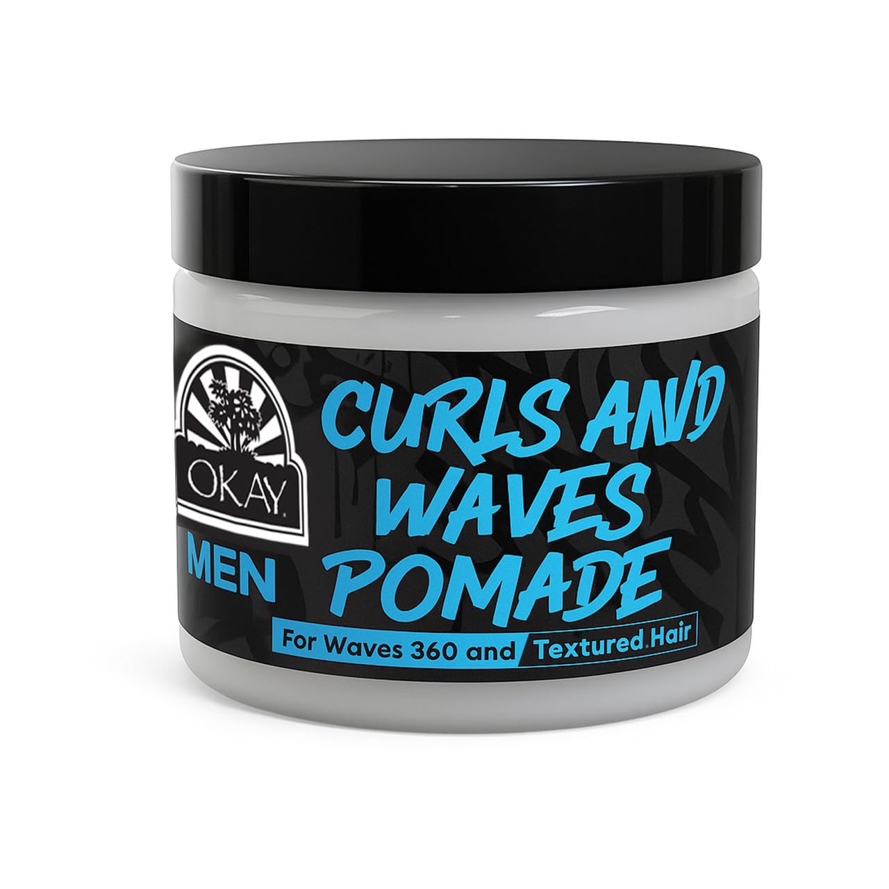 Okay Curl and Wave Pomade Strong Hold and Shine Hair Pomade For Men 4 oz