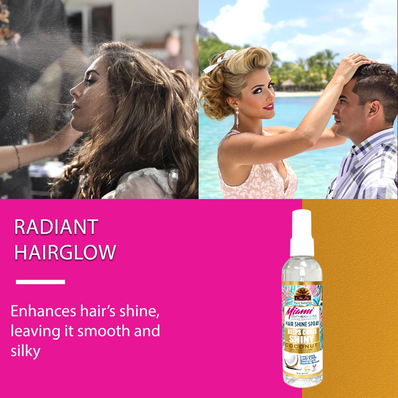 Okay Miami South Beach Hair Shine / 118 ml (4 oz) - Thumbnail 3