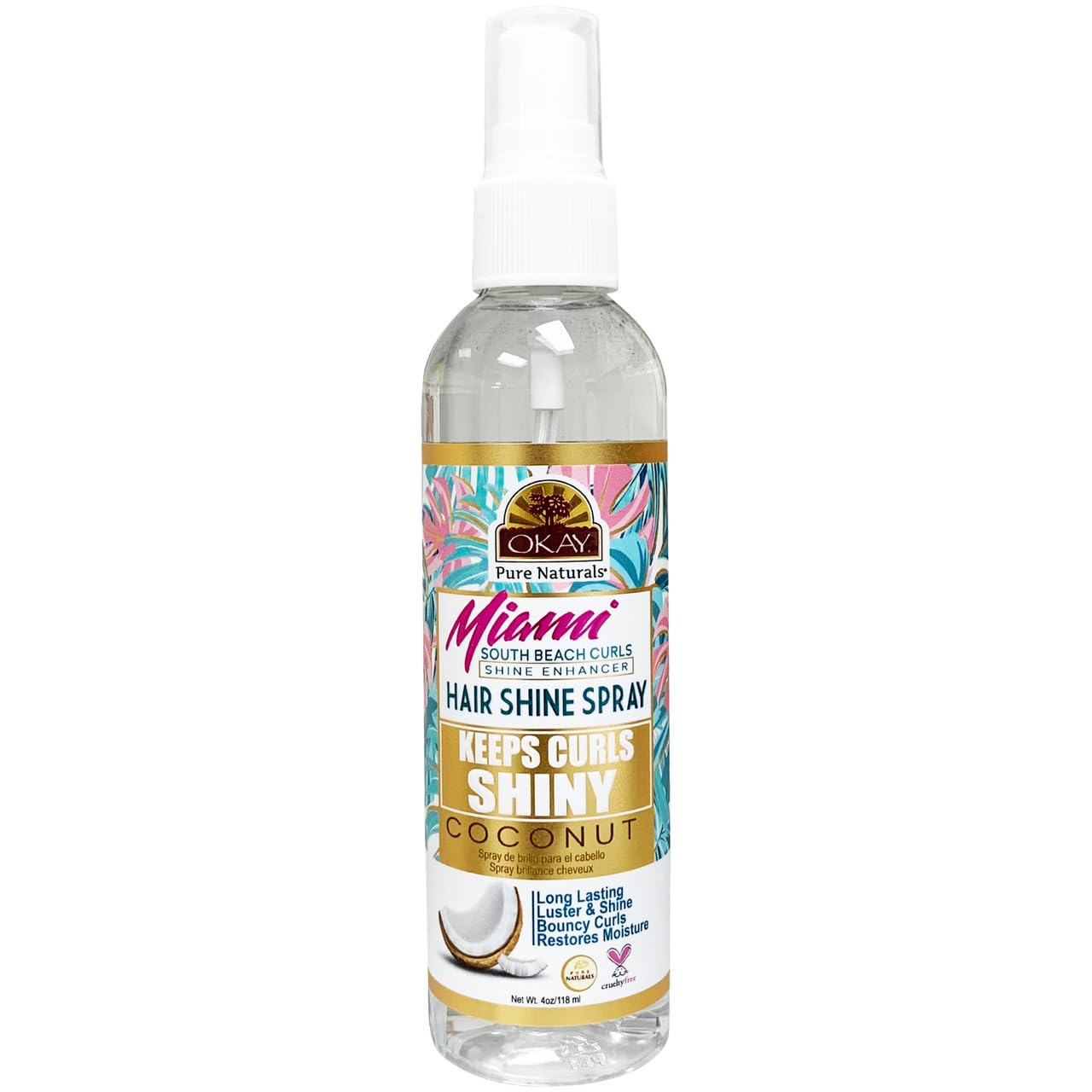 Okay Miami South Beach Hair Shine / 118 ml (4 oz)