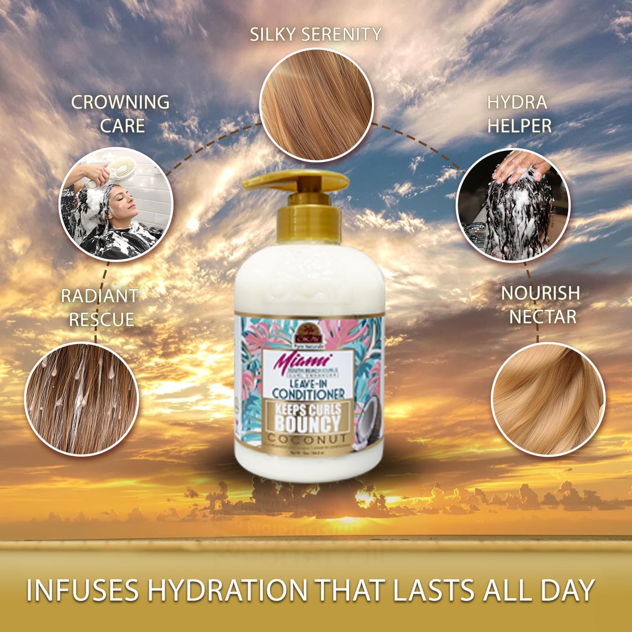 Okay Miami South Beach Leave In Conditioner / 355 ml (12 oz) - Thumbnail 3