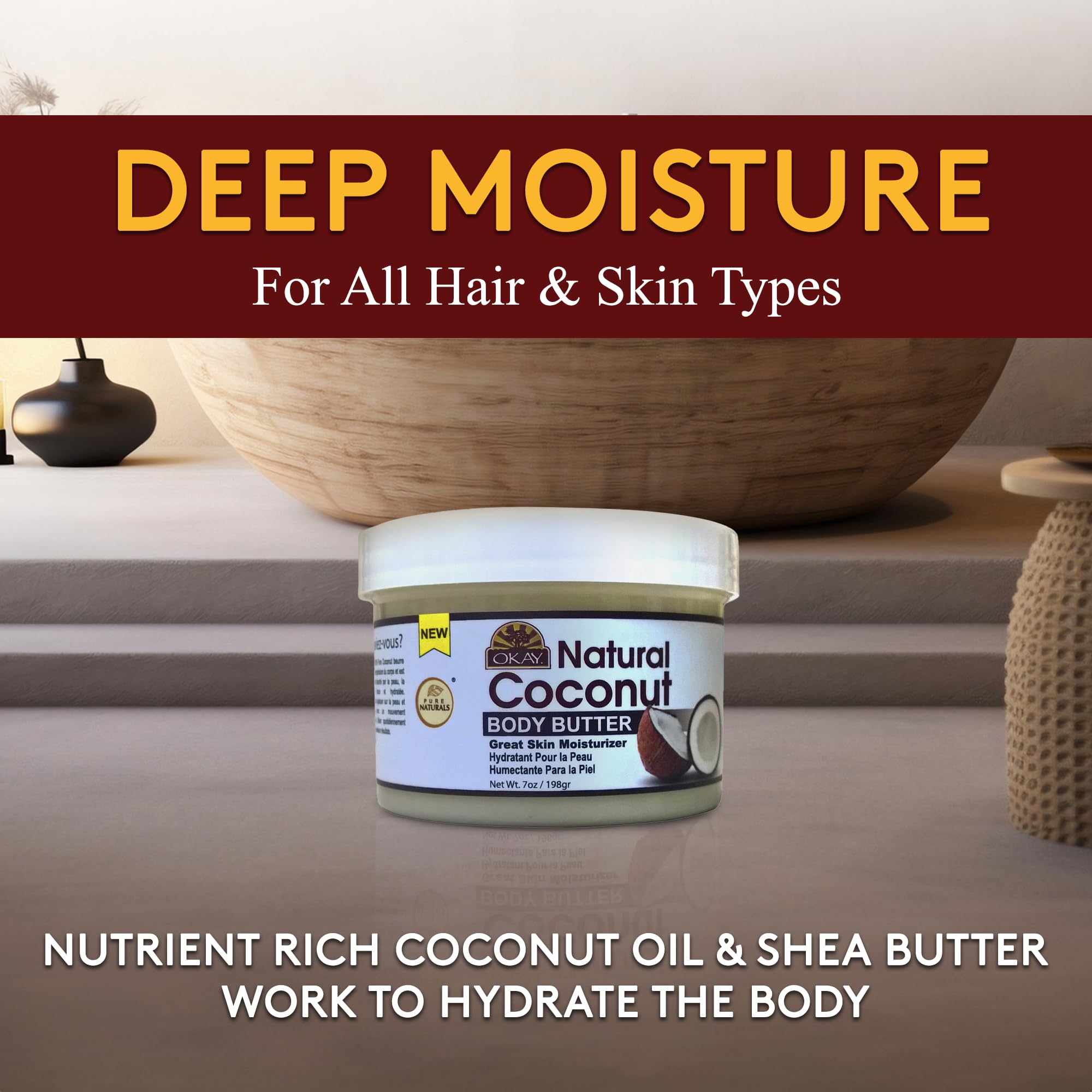 Okay Natural Coconut Butter 7 oz - Thumbnail 2