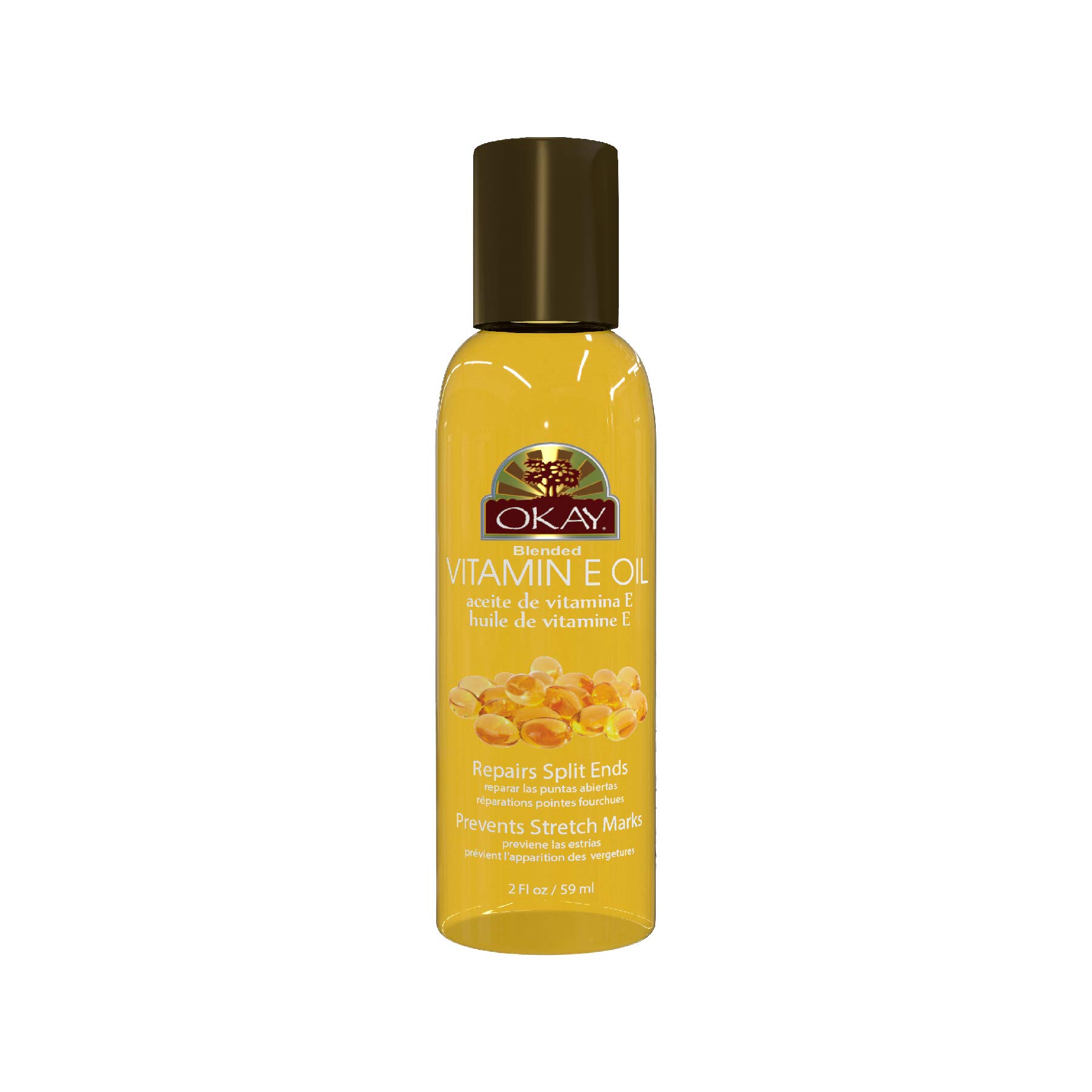 Okay Vitamin E Oil for Hair and Skin 2 oz