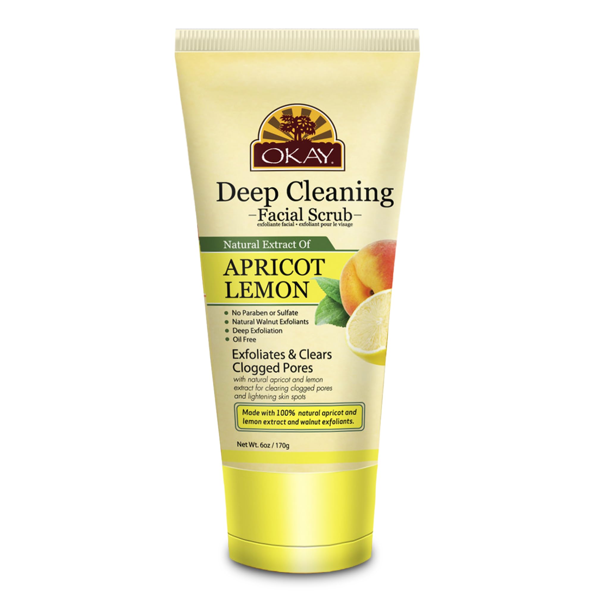 Okay Peppermint Facial Scrub / 170gr 6 oz