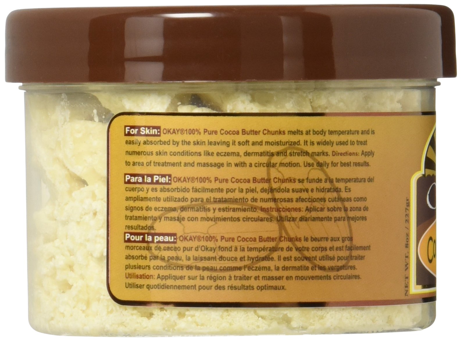 Okay 100% Pure Cocoa Butter Chunks 8 oz - Thumbnail 2