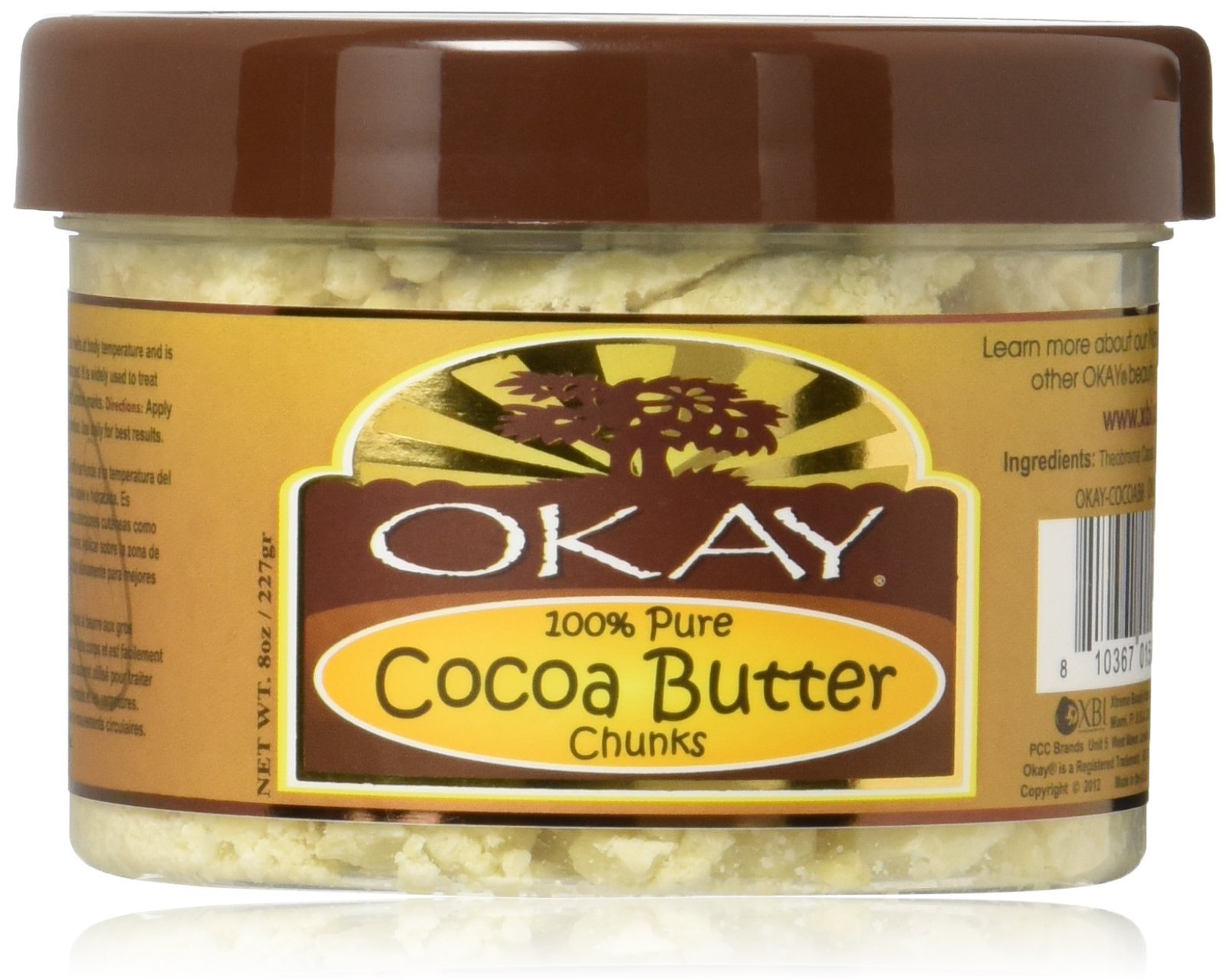 Okay 100% Pure Cocoa Butter Chunks 8 oz