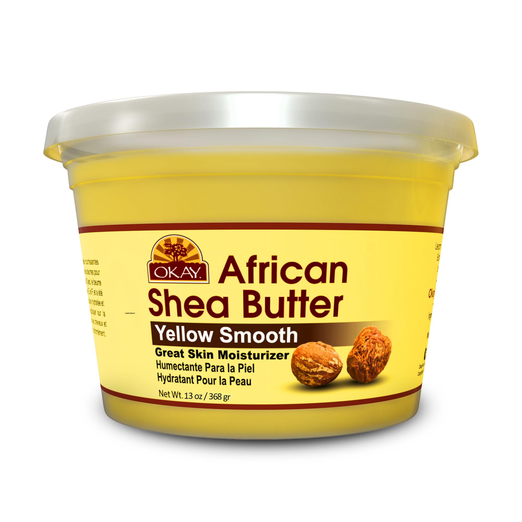 Okay Yellow Shea Butter for Hair and Skin Raw African Shea Butter and Men Daily - Thumbnail 2