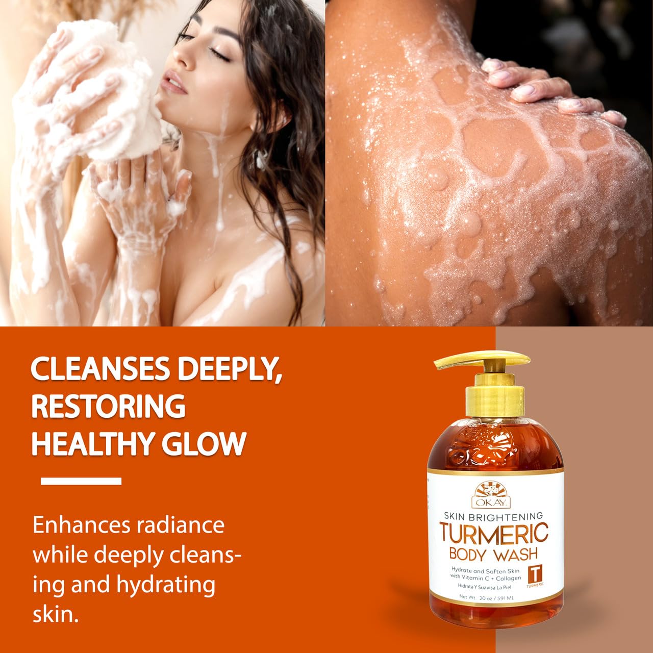 Okay Turmeric Body Wash / 591 ml (20 oz) - Thumbnail 3